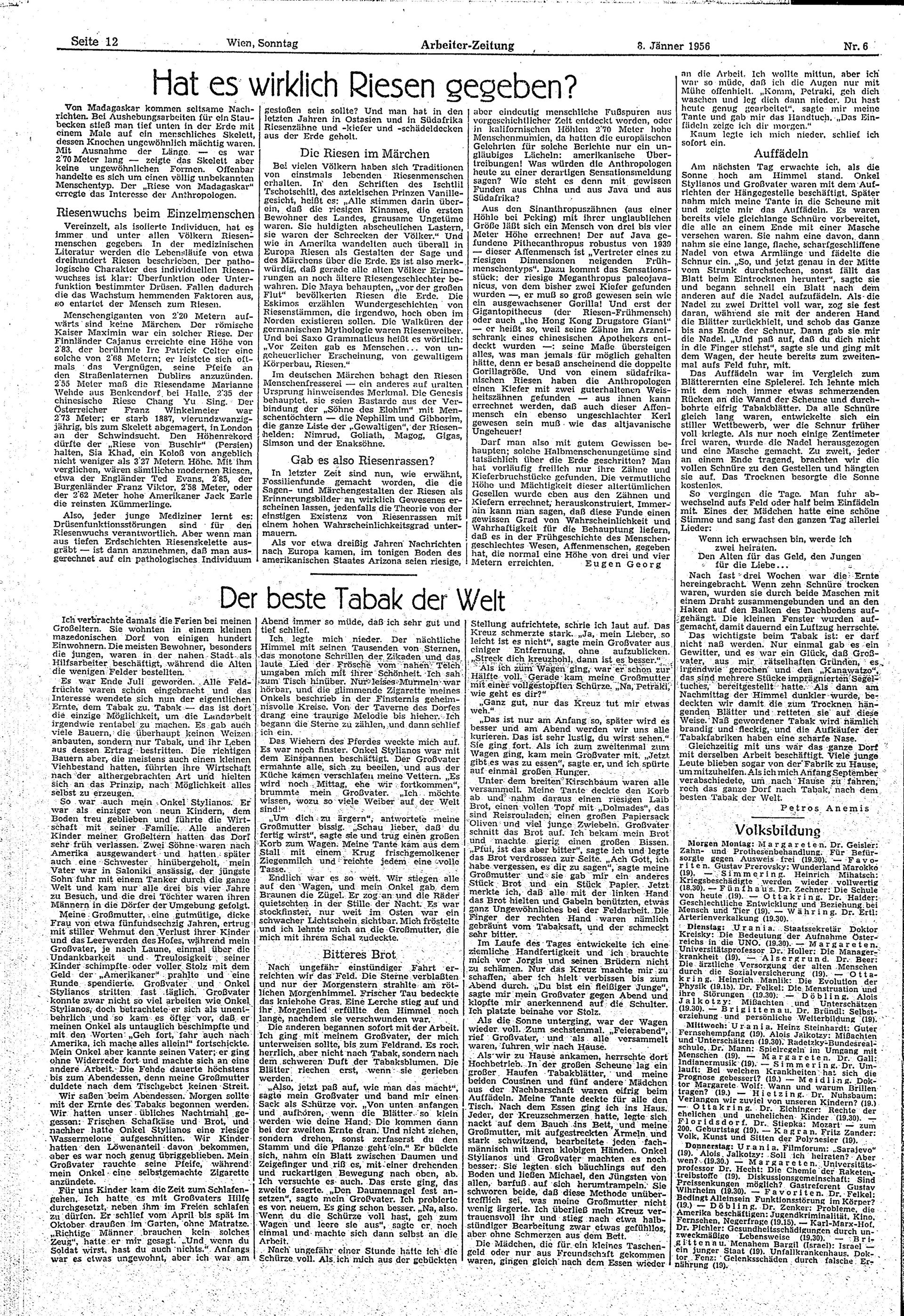 Ausgabe So. 08.01.1956, Seite 12