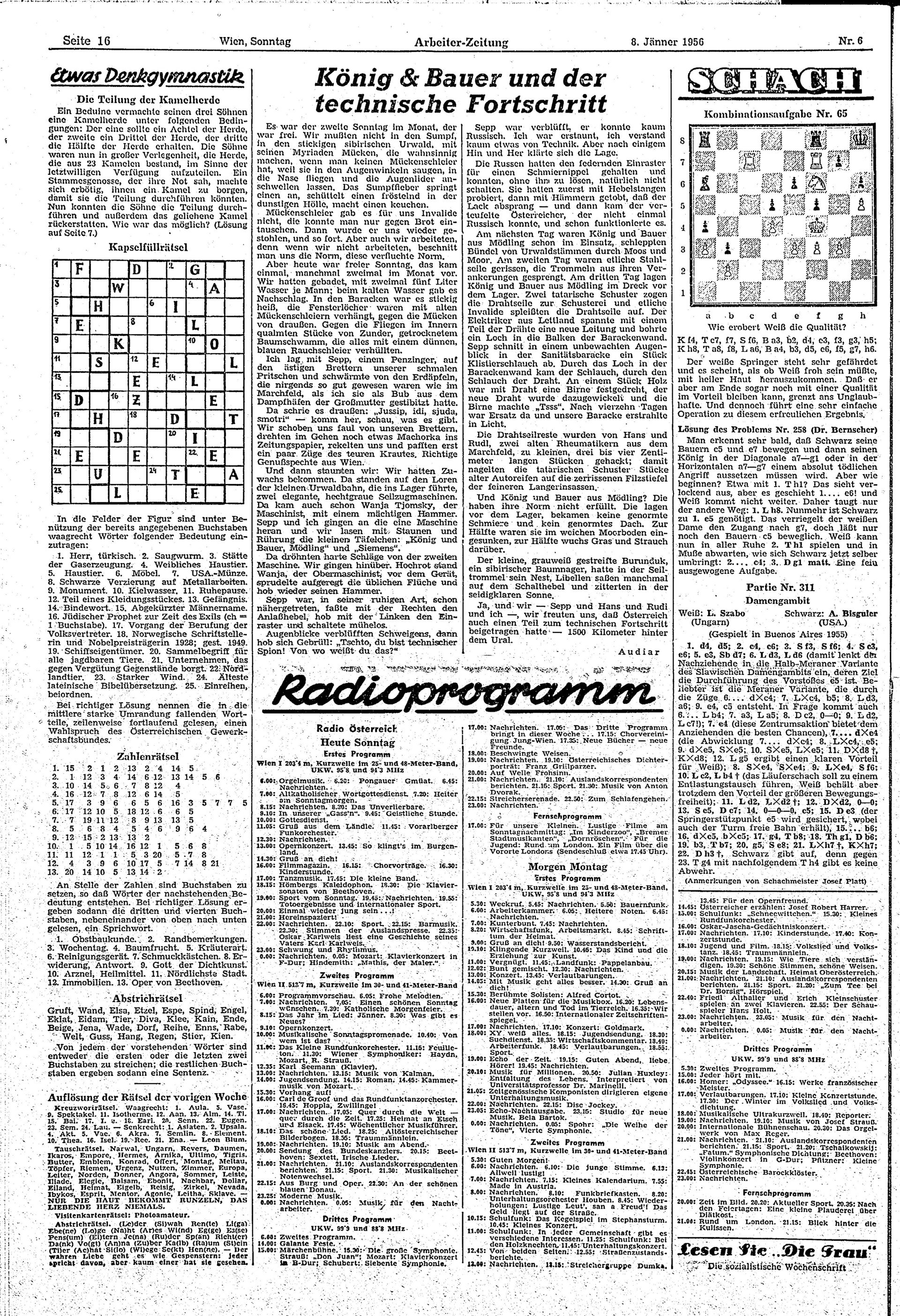 Ausgabe So. 08.01.1956, Seite 16