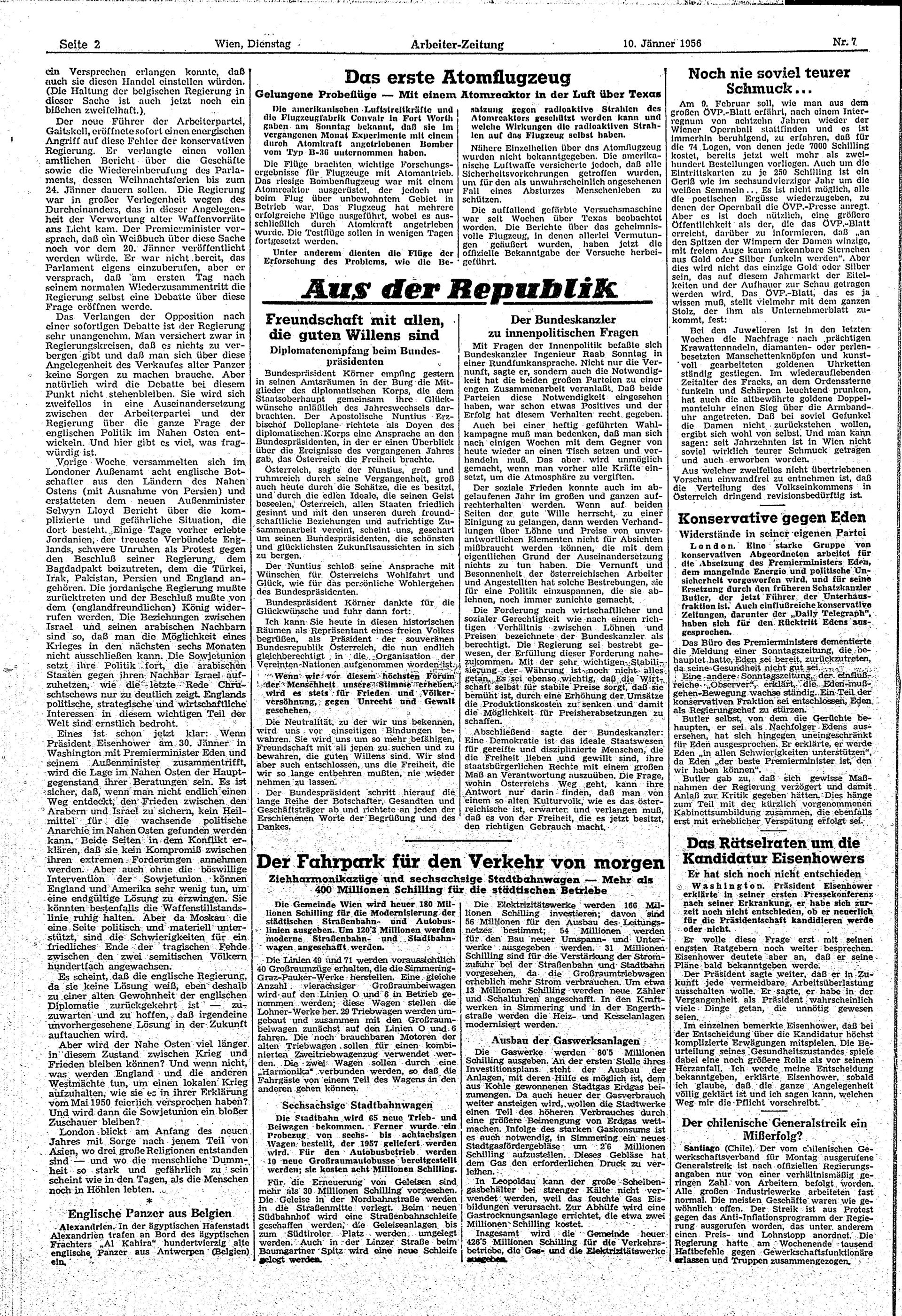 Ausgabe Di. 10.01.1956, Seite 2