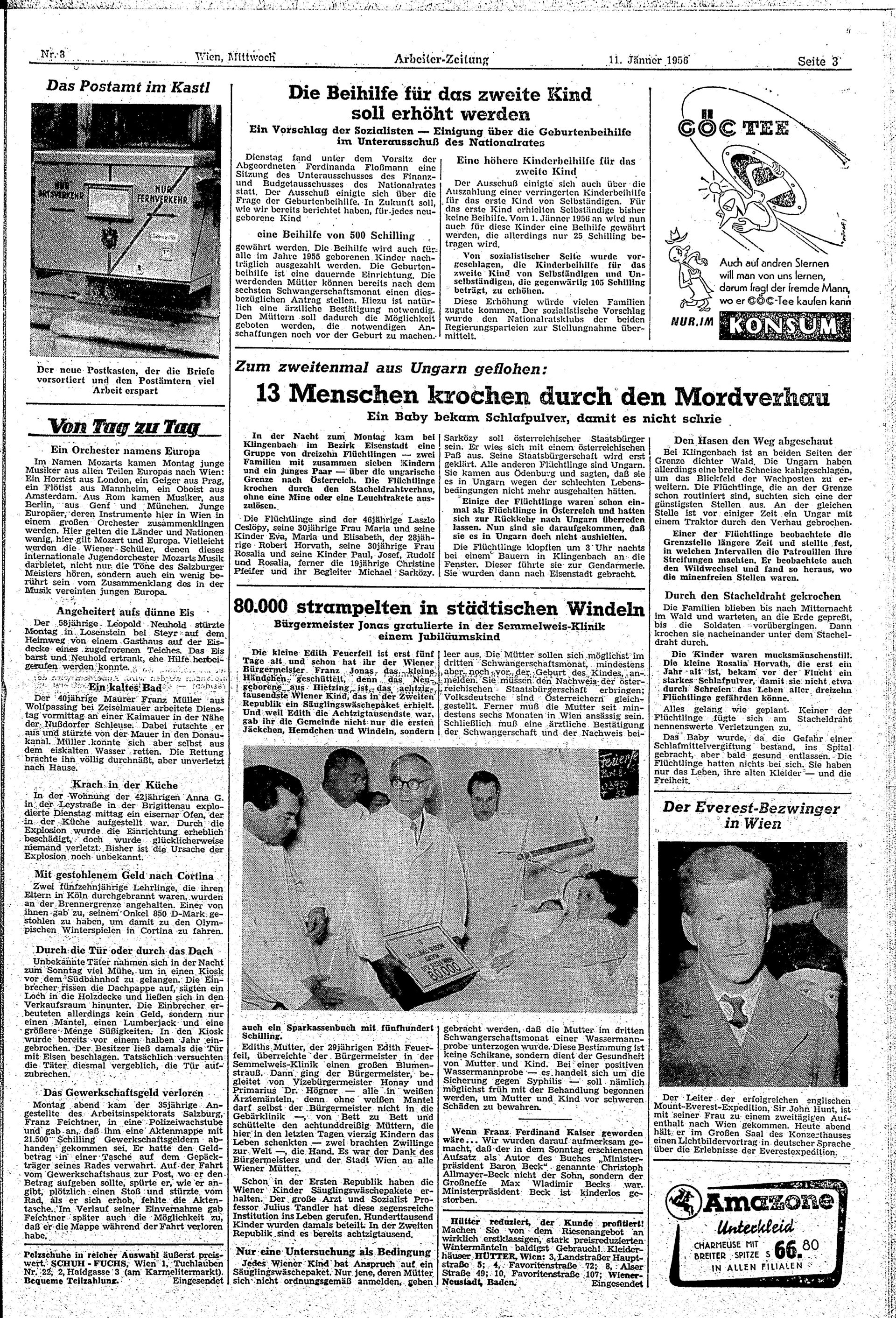 Ausgabe Mi. 11.01.1956, Seite 3