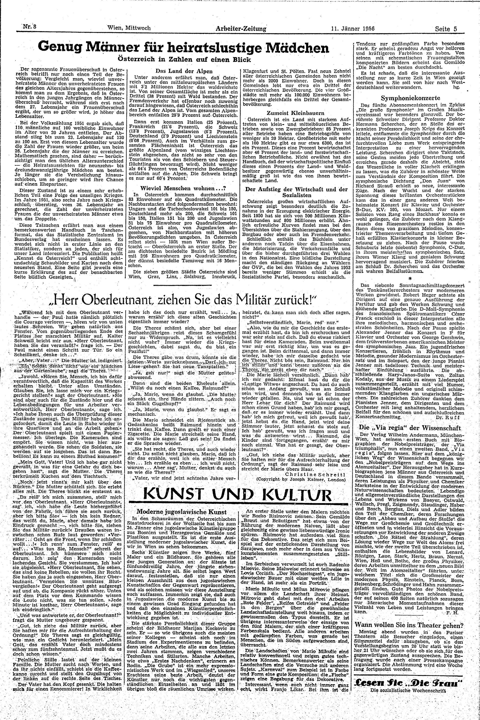 Ausgabe Mi. 11.01.1956, Seite 5