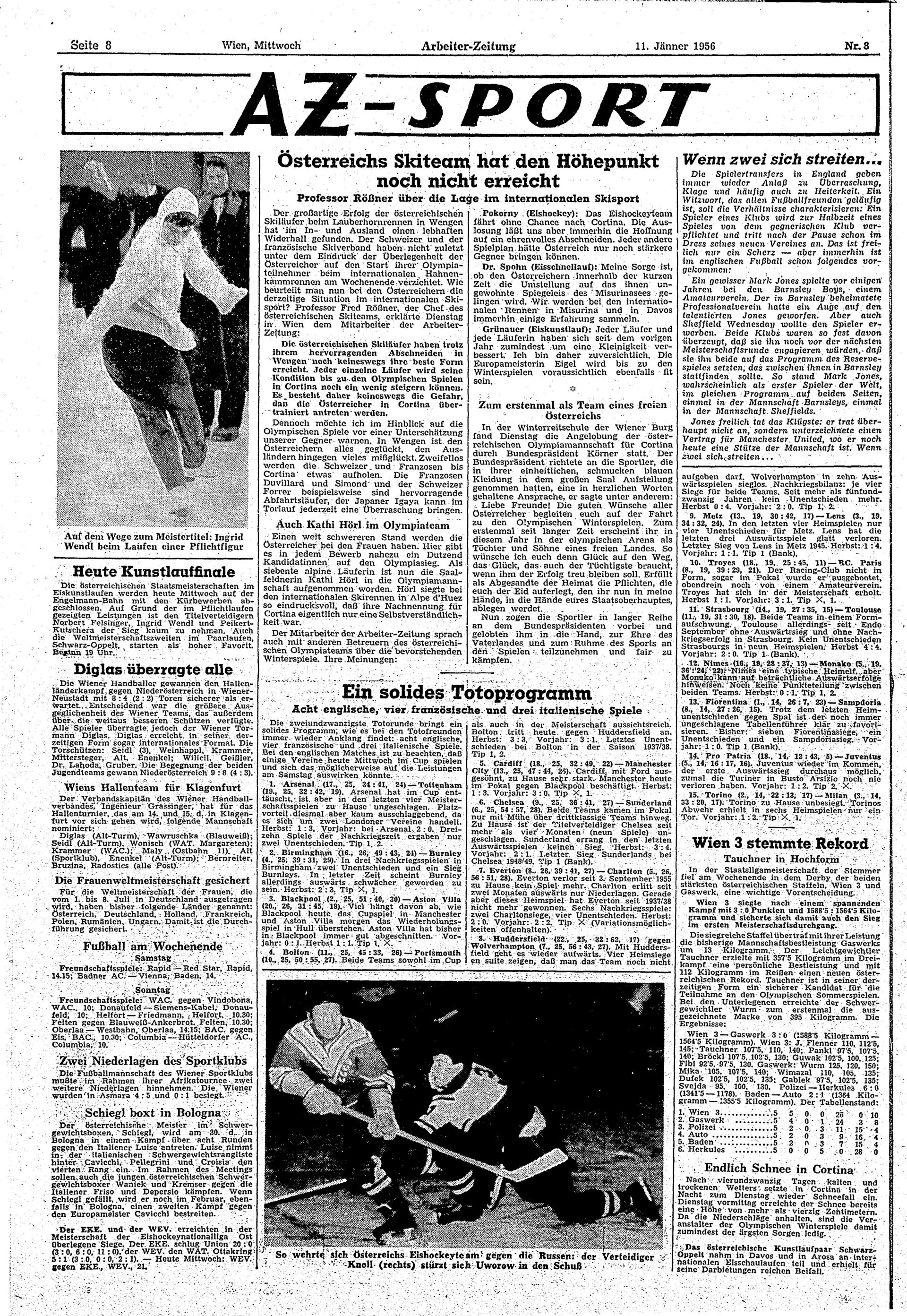 Ausgabe Mi. 11.01.1956, Seite 8