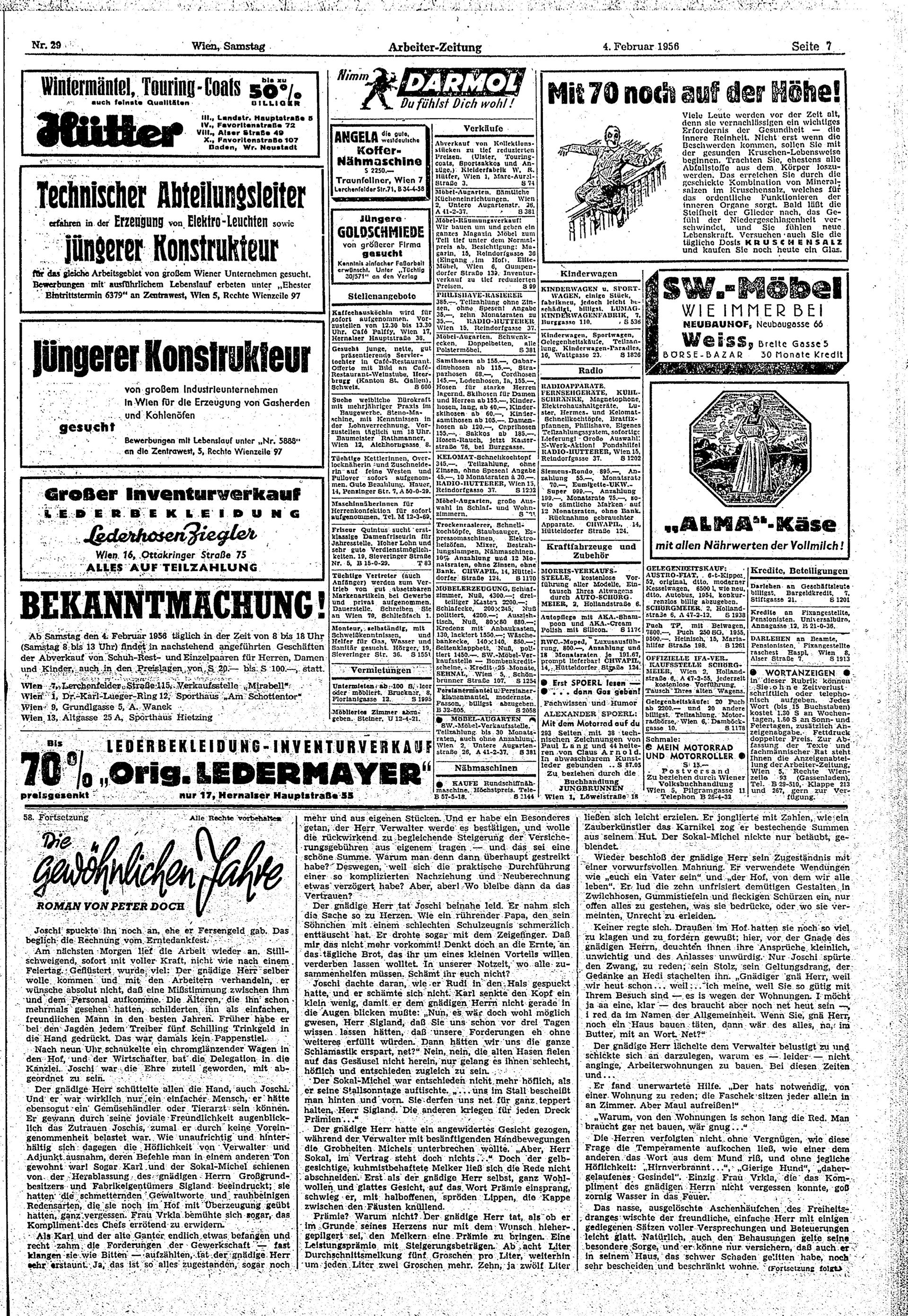 Ausgabe Sa. 04.02.1956, Seite 7