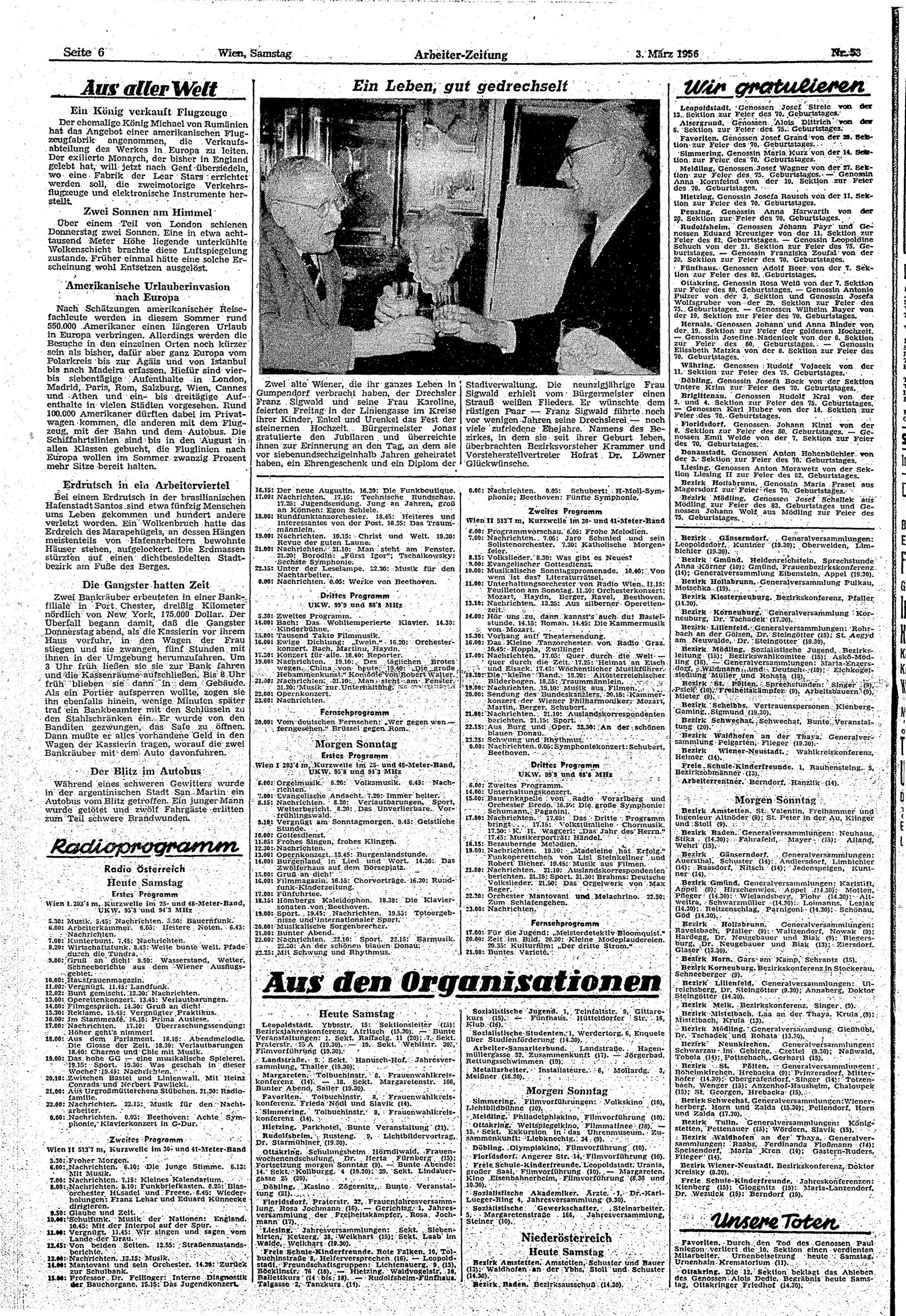 Ausgabe Sa. 03.03.1956, Seite 6