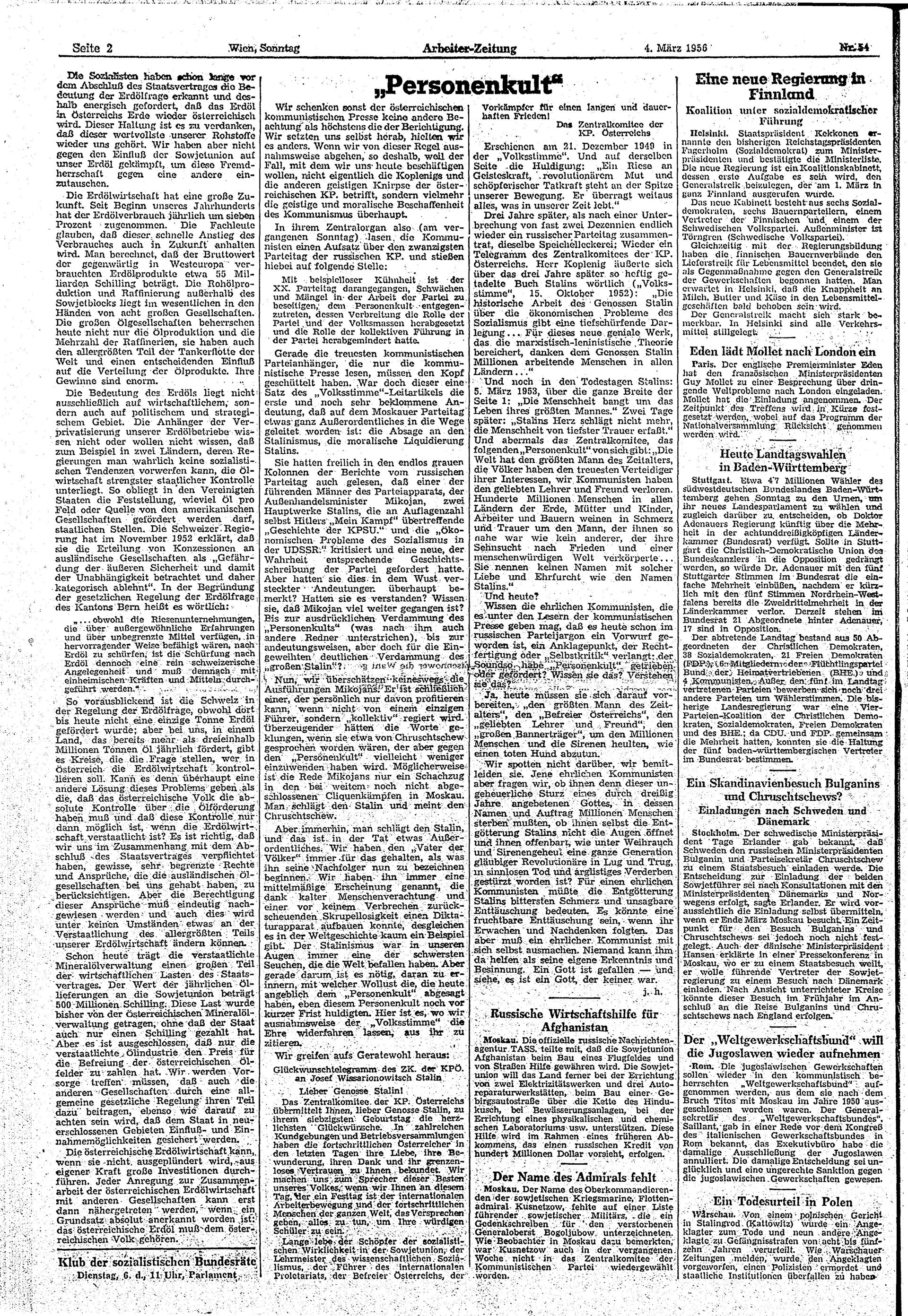 Ausgabe So. 04.03.1956, Seite 2