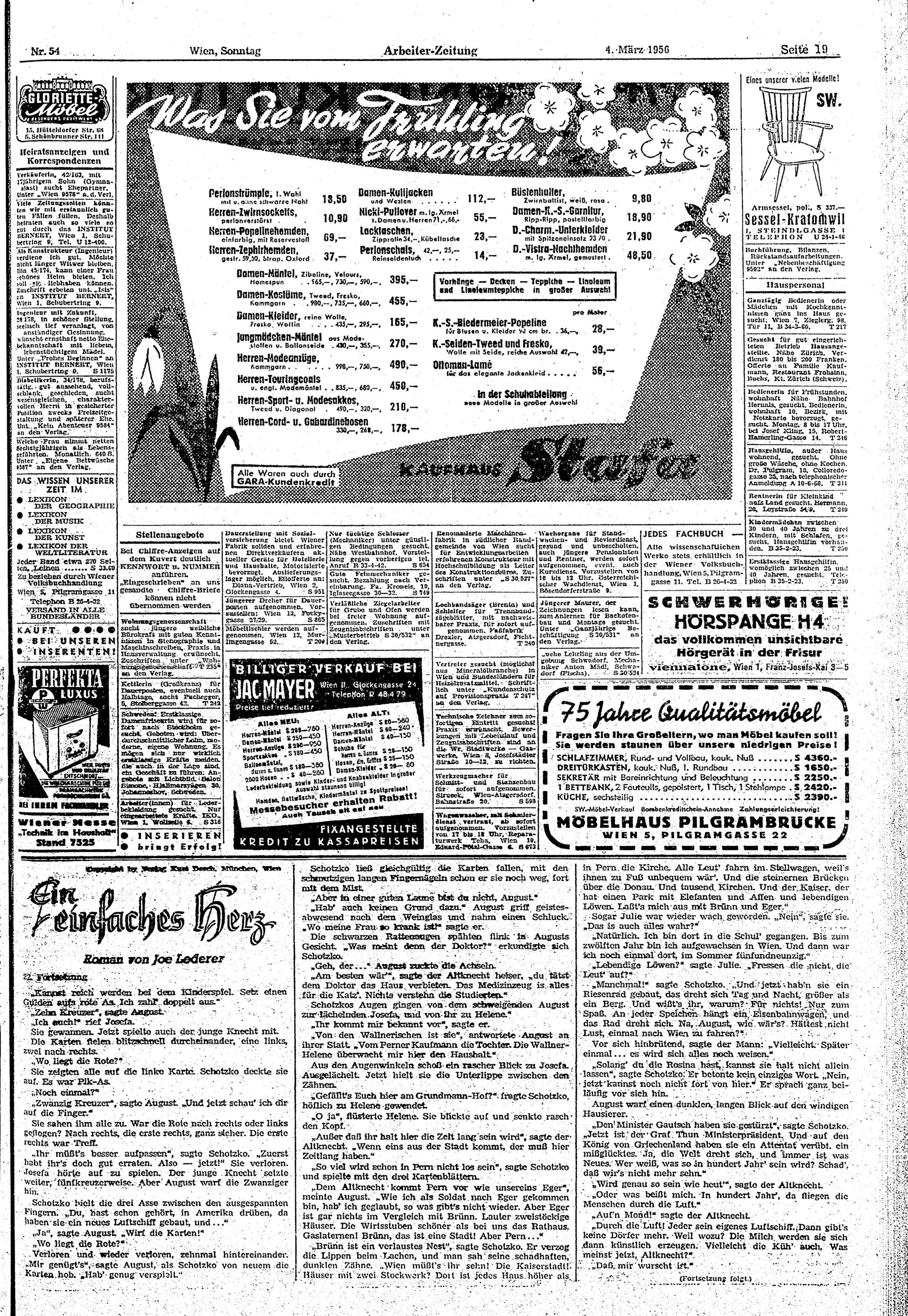 Ausgabe So. 04.03.1956, Seite 19