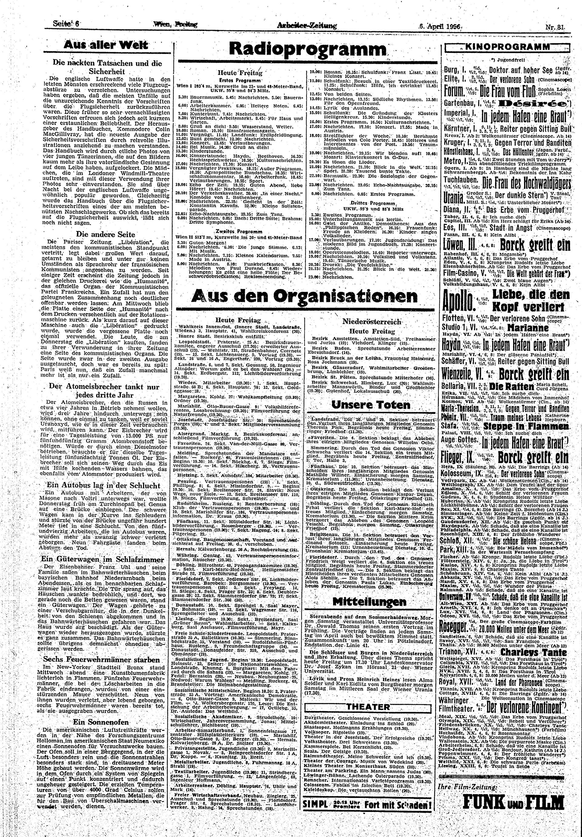 Ausgabe Fr. 06.04.1956, Seite 6