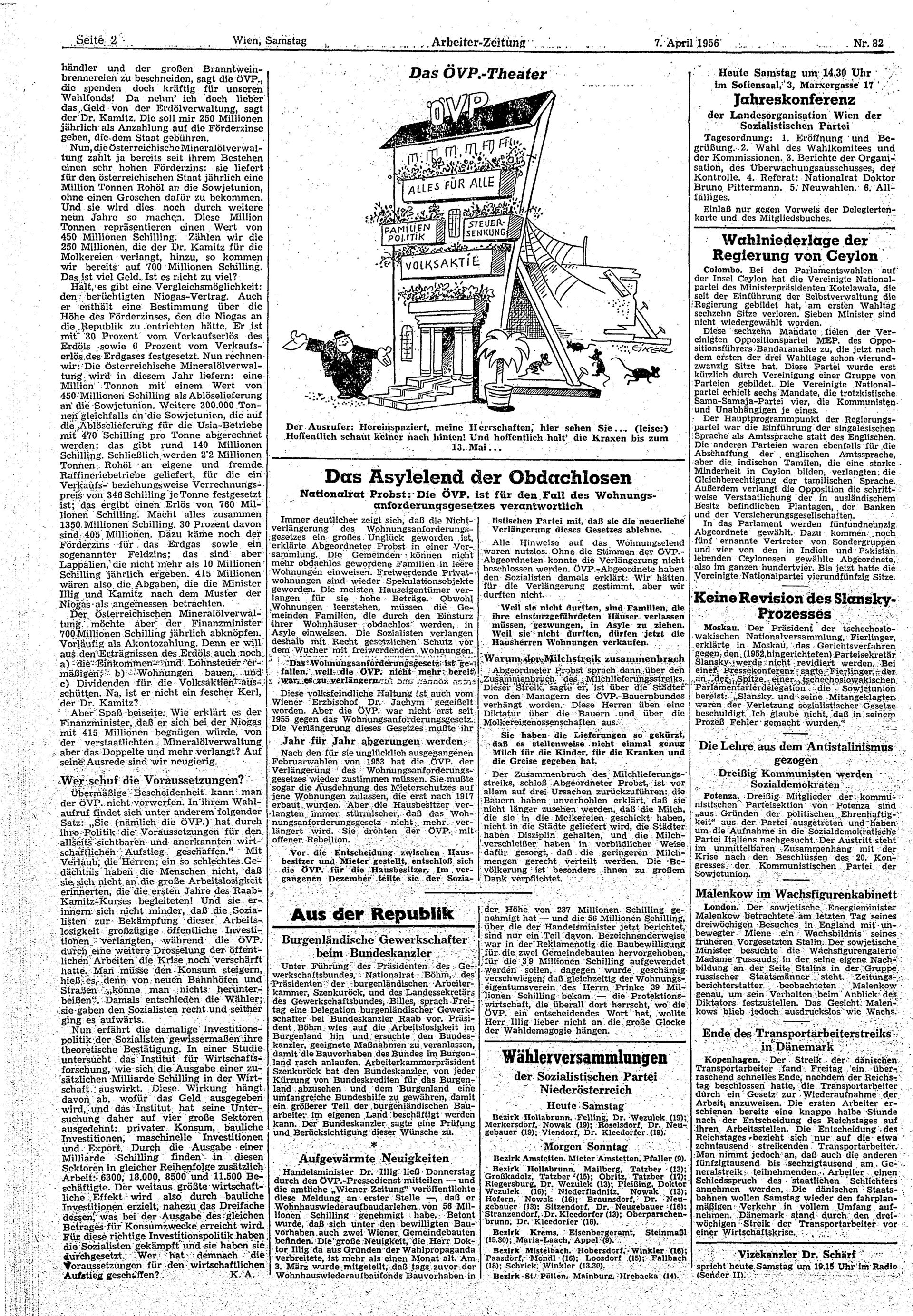 Ausgabe Sa. 07.04.1956, Seite 2