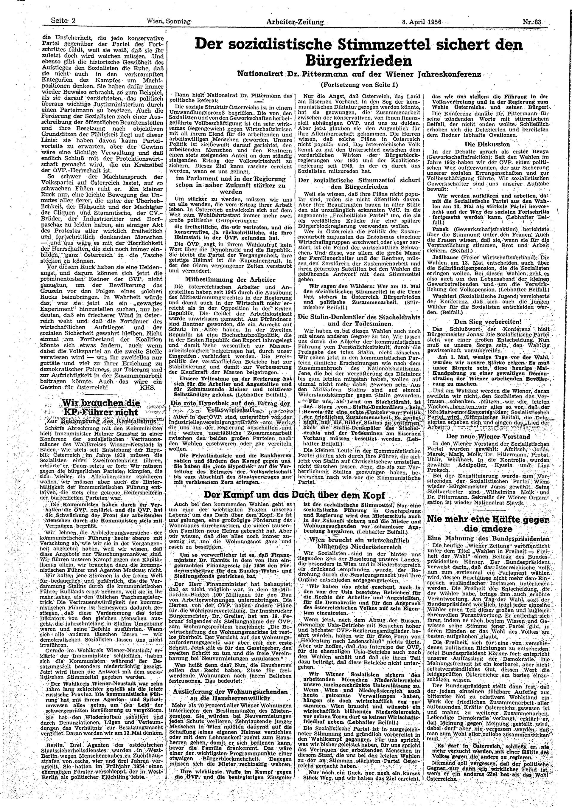 Ausgabe So. 08.04.1956, Seite 2