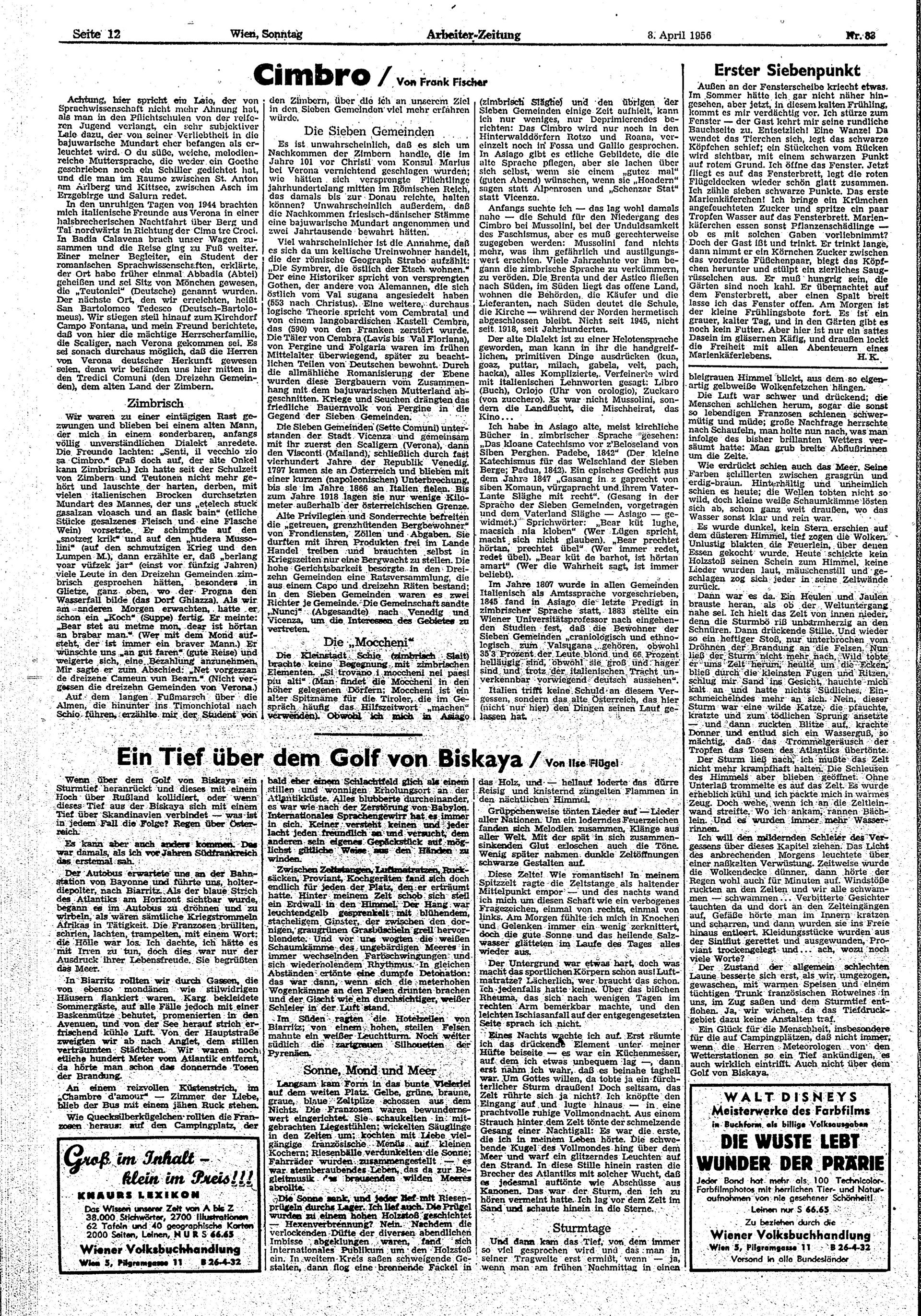 Ausgabe So. 08.04.1956, Seite 12