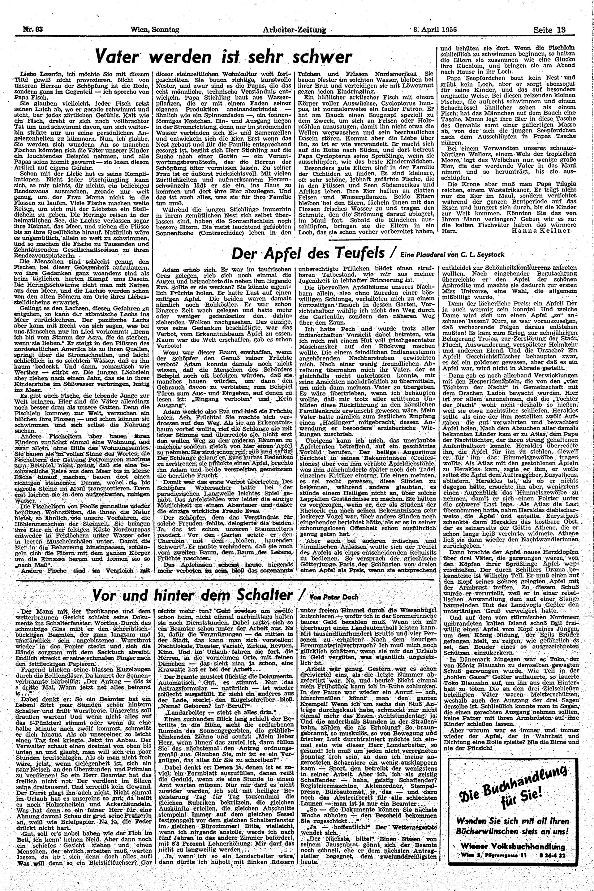 Ausgabe So. 08.04.1956, Seite 13