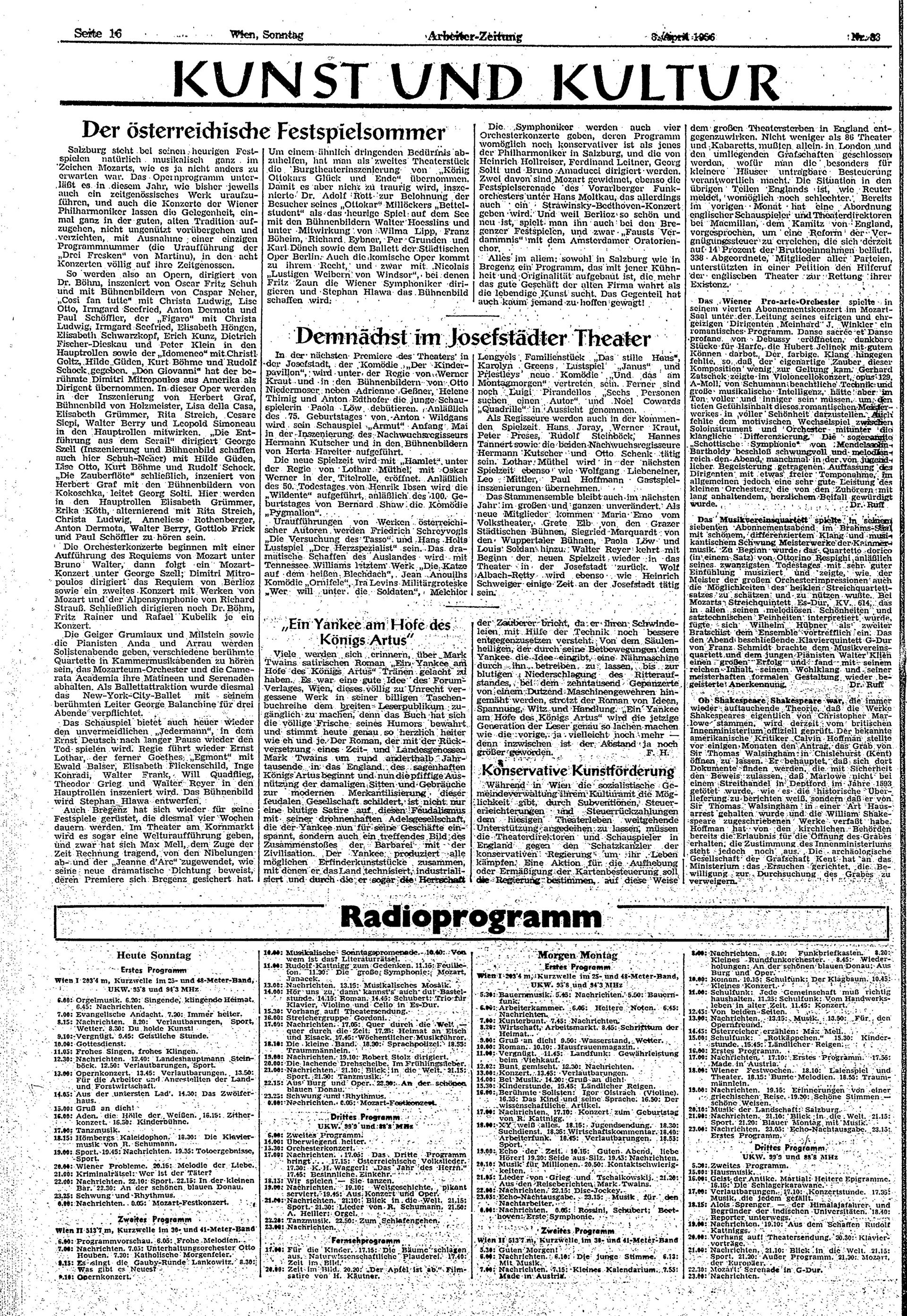 Ausgabe So. 08.04.1956, Seite 16