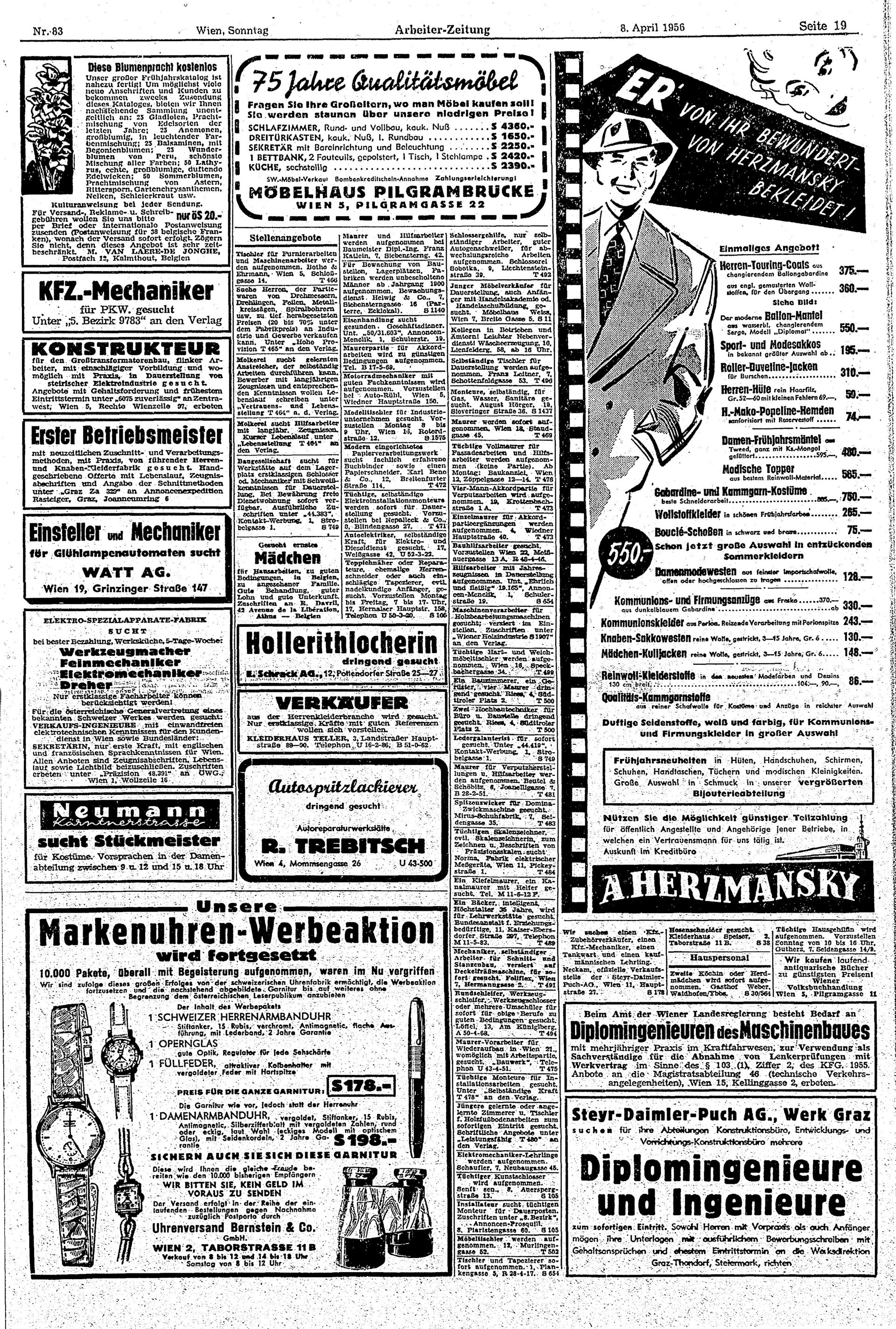 Ausgabe So. 08.04.1956, Seite 19