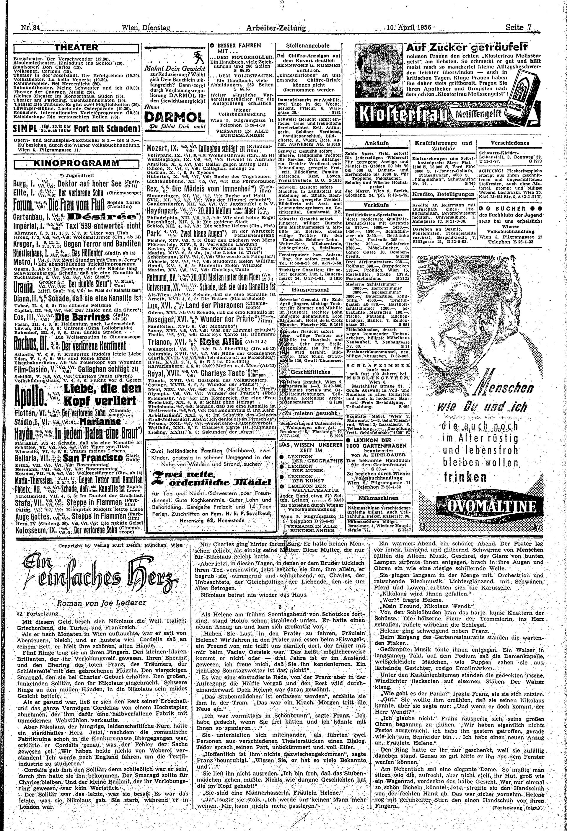 Ausgabe Di. 10.04.1956, Seite 7