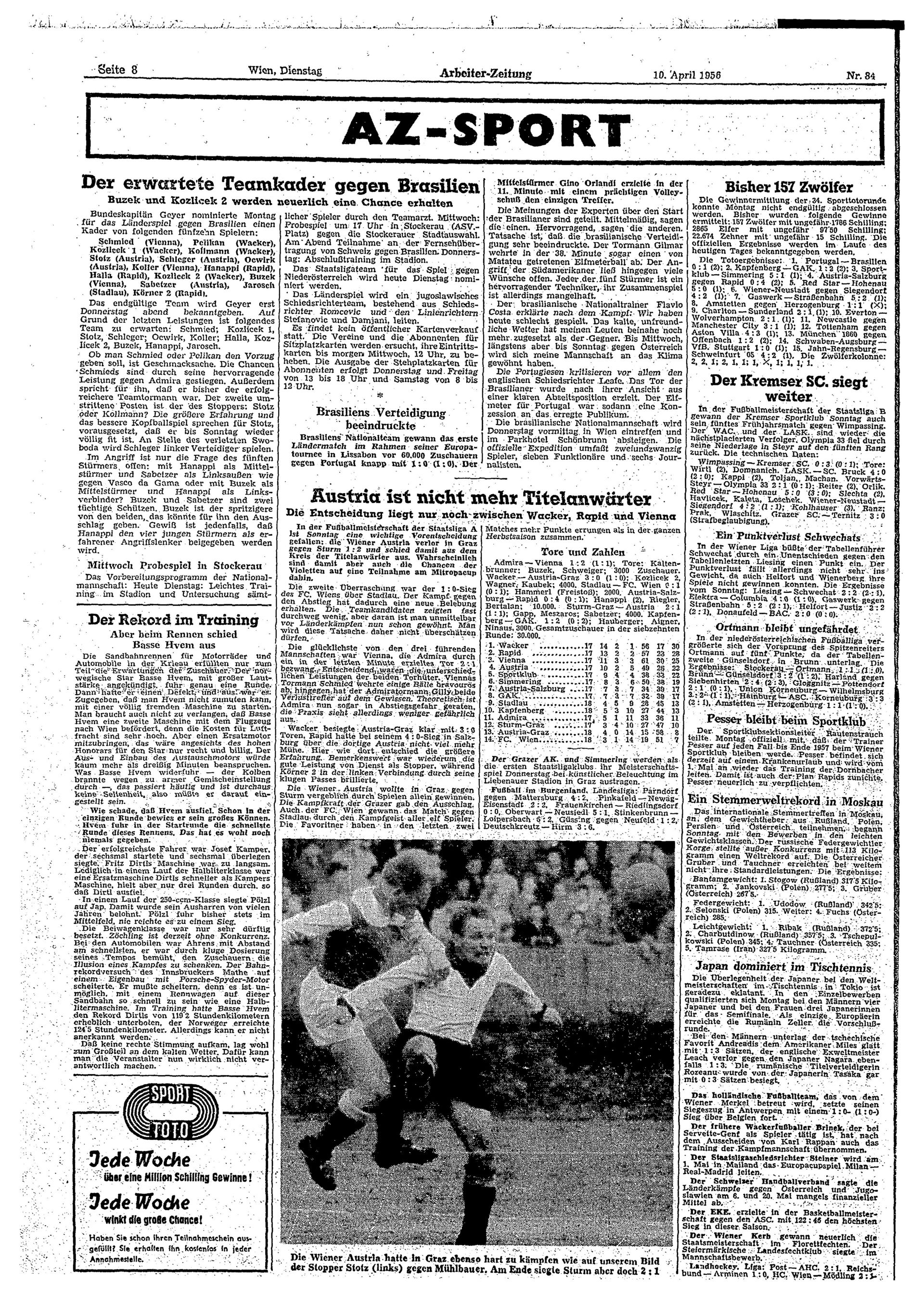 Ausgabe Di. 10.04.1956, Seite 8