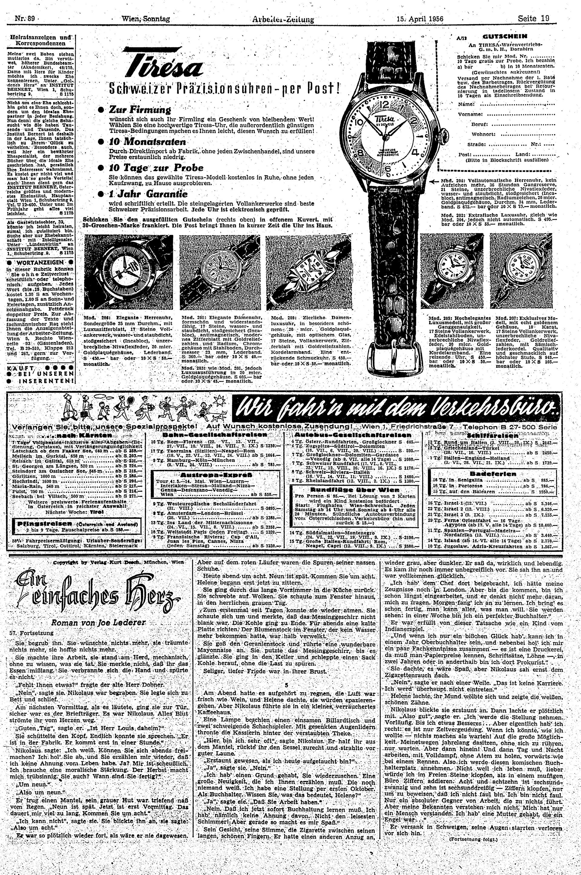 Ausgabe So. 15.04.1956, Seite 19