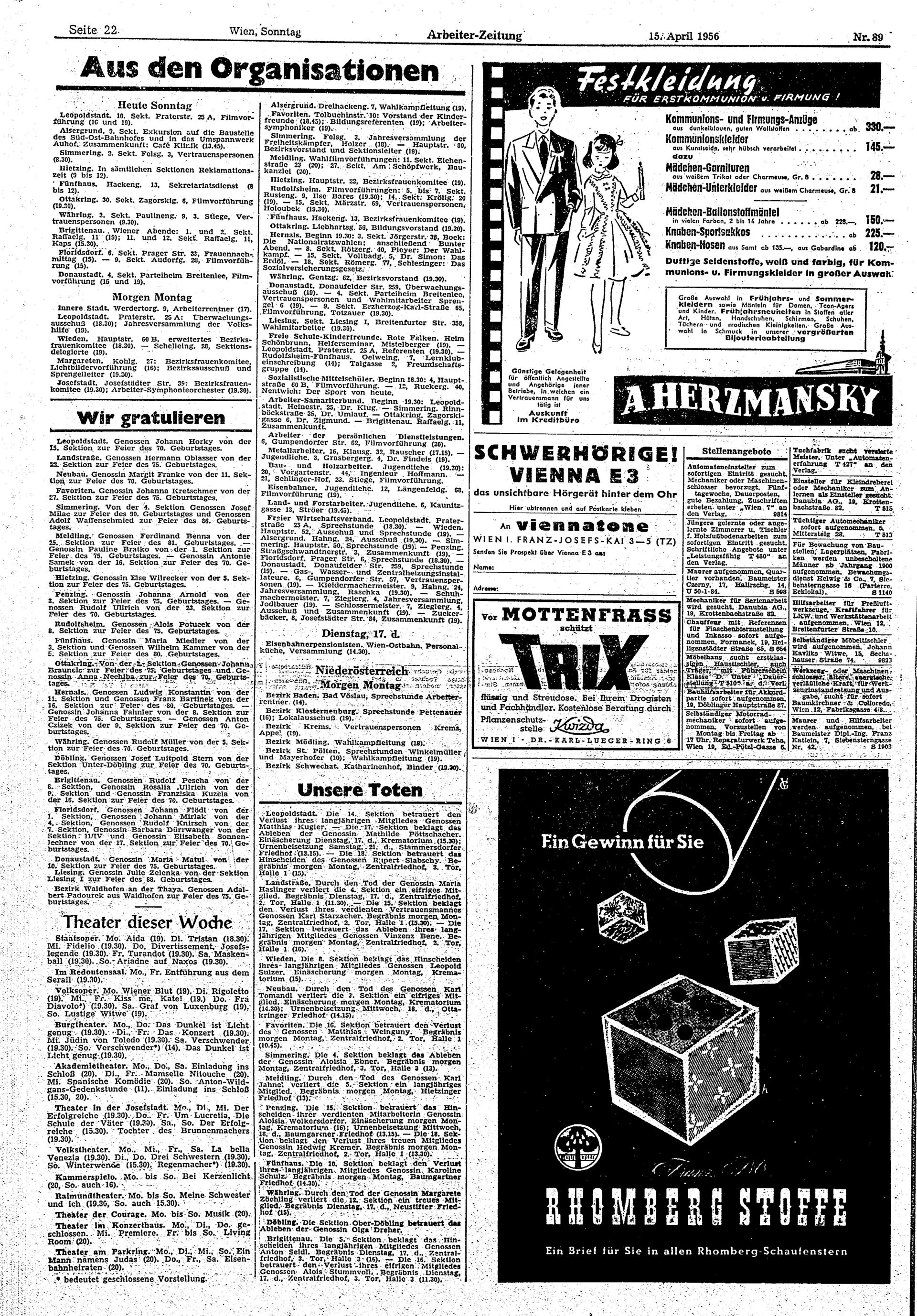Ausgabe So. 15.04.1956, Seite 22