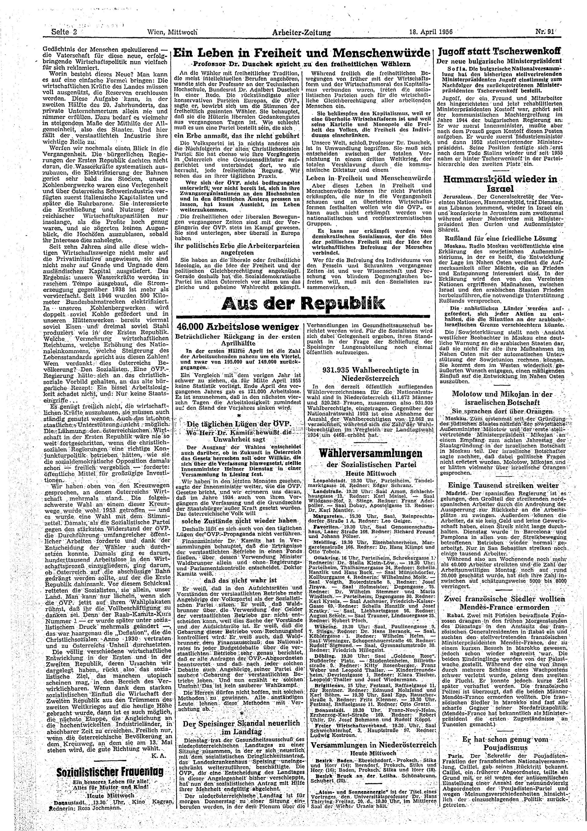 Ausgabe Mi. 18.04.1956, Seite 2