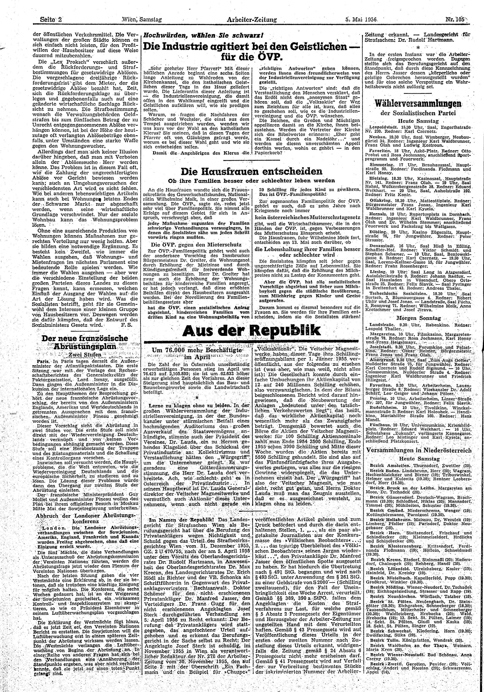 Ausgabe Sa. 05.05.1956, Seite 2