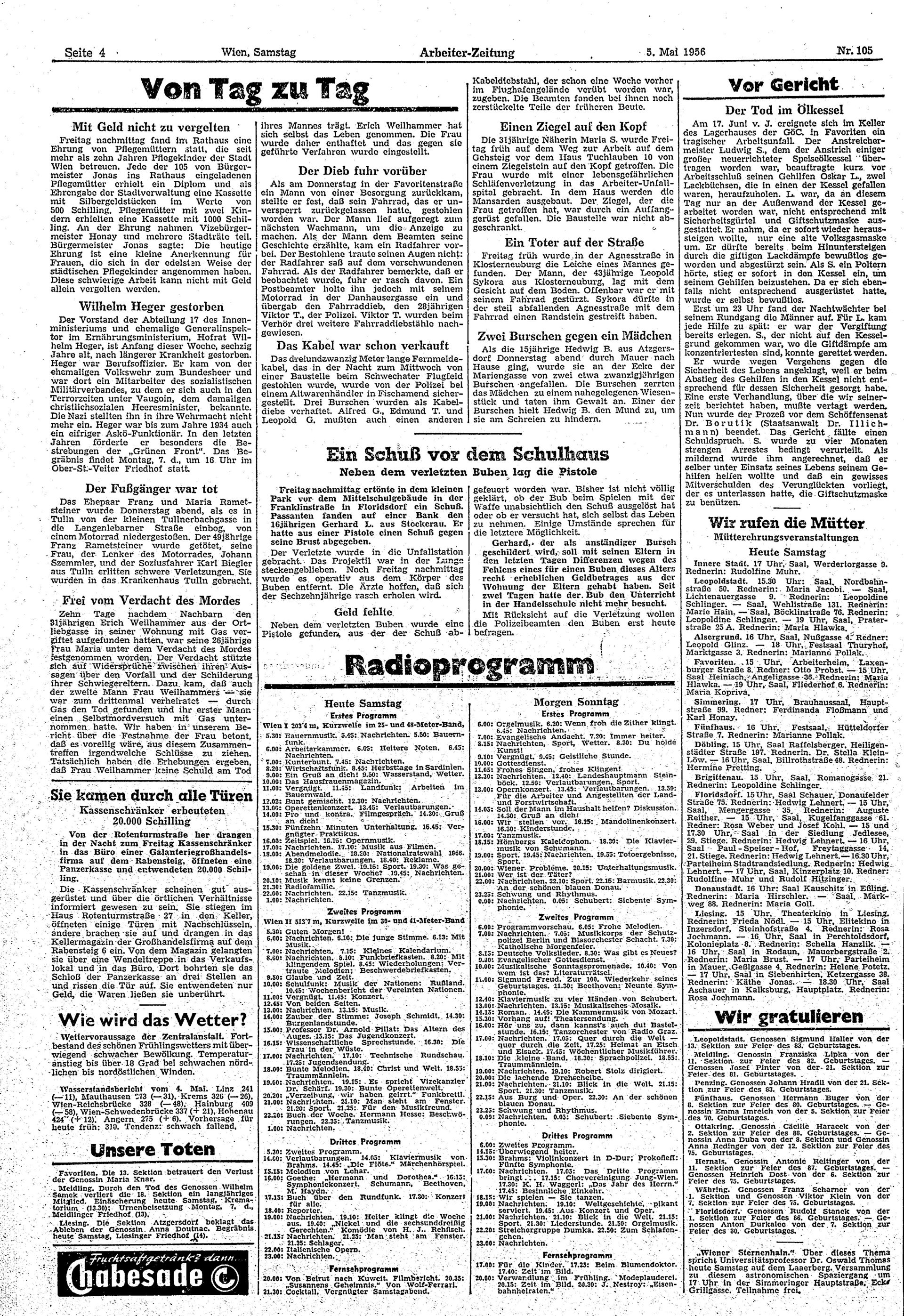 Ausgabe Sa. 05.05.1956, Seite 4