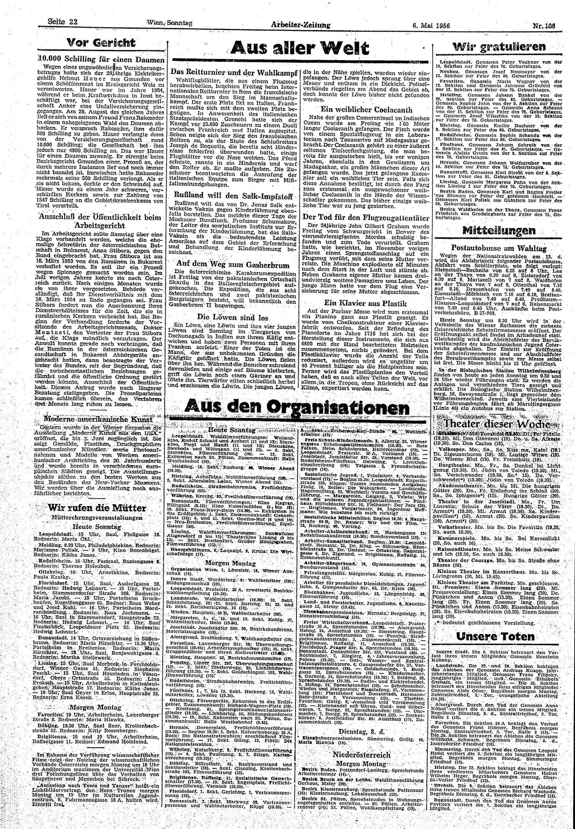 Ausgabe So. 06.05.1956, Seite 22