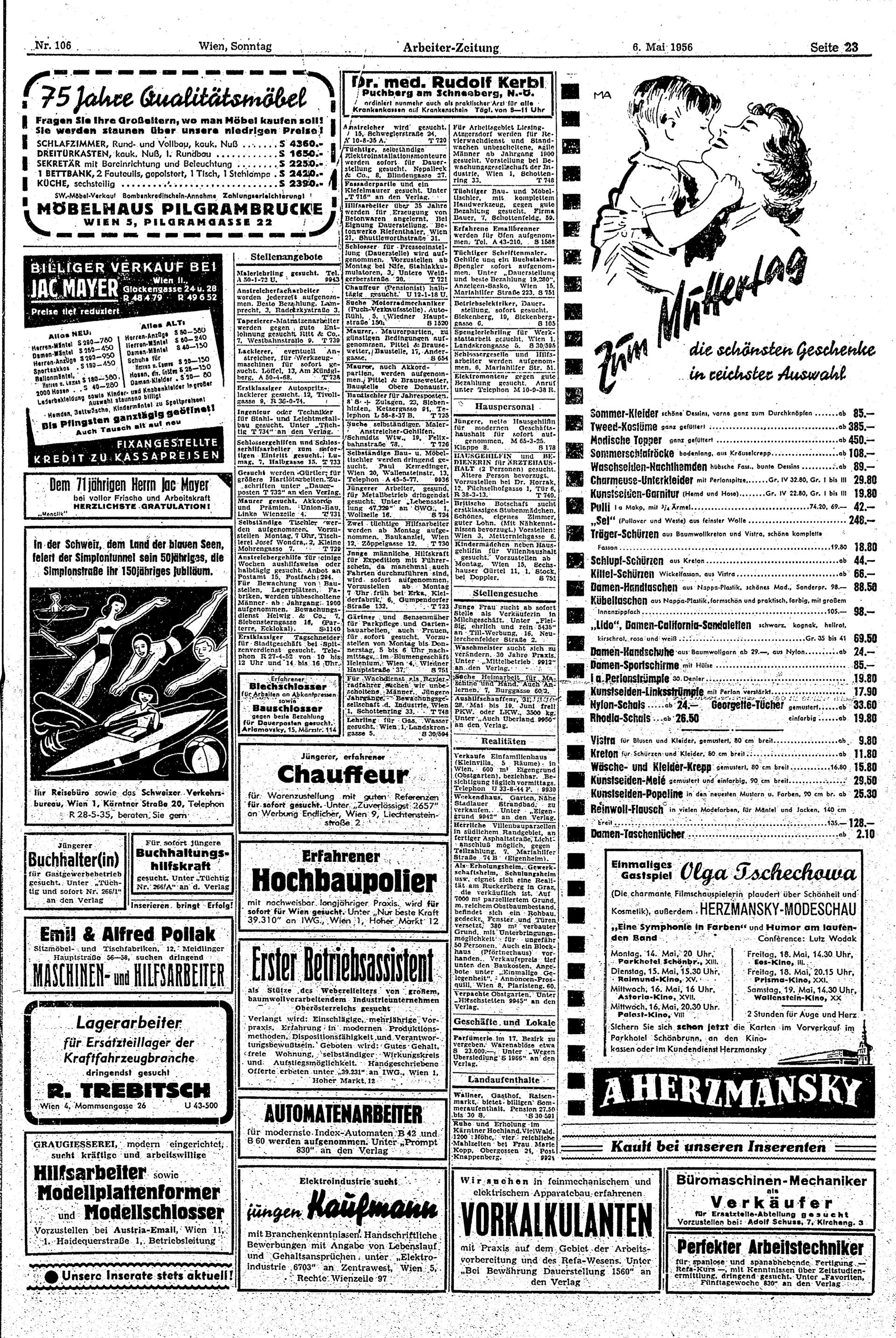 Ausgabe So. 06.05.1956, Seite 23