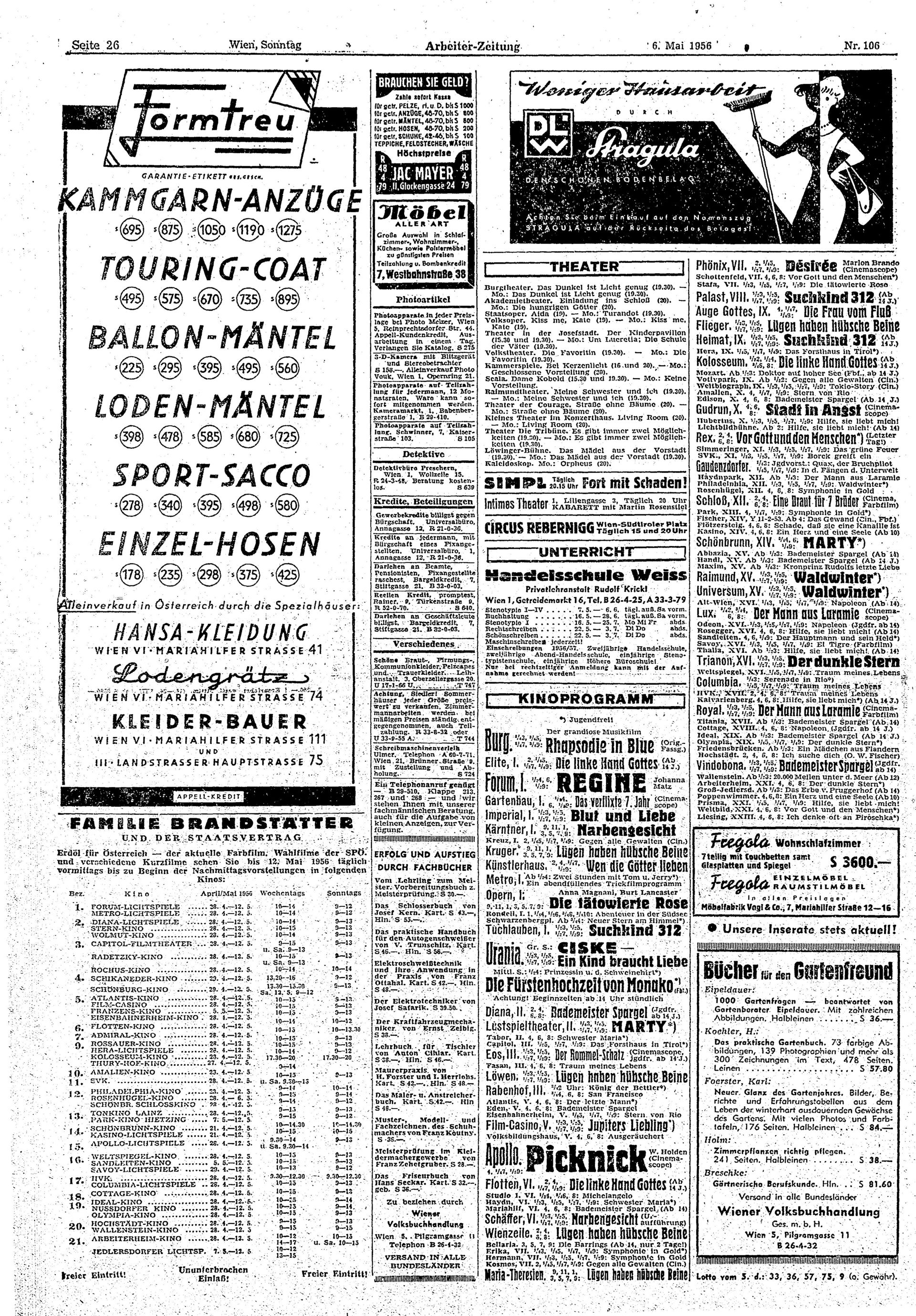 Ausgabe So. 06.05.1956, Seite 26