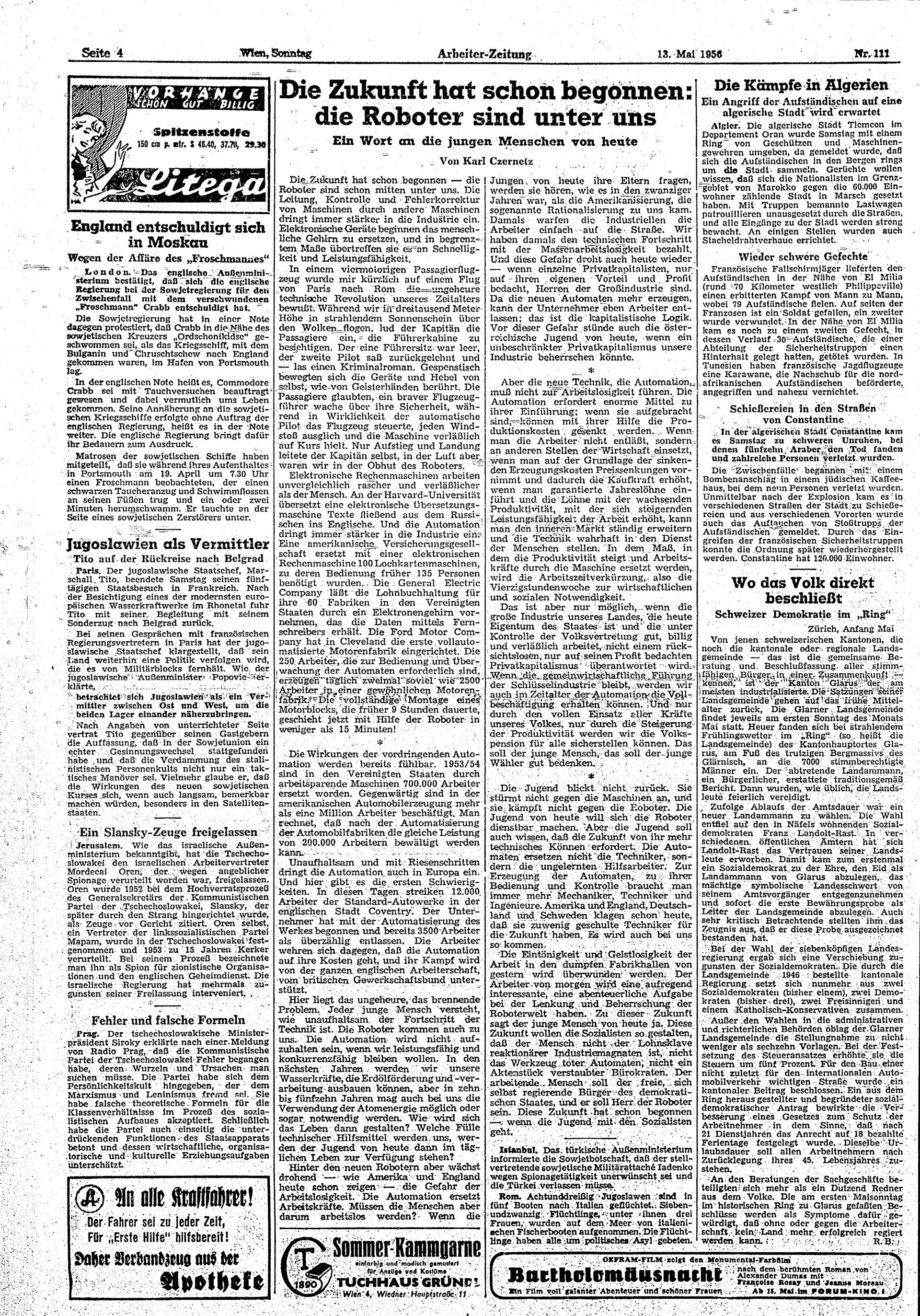 Ausgabe So. 13.05.1956, Seite 4