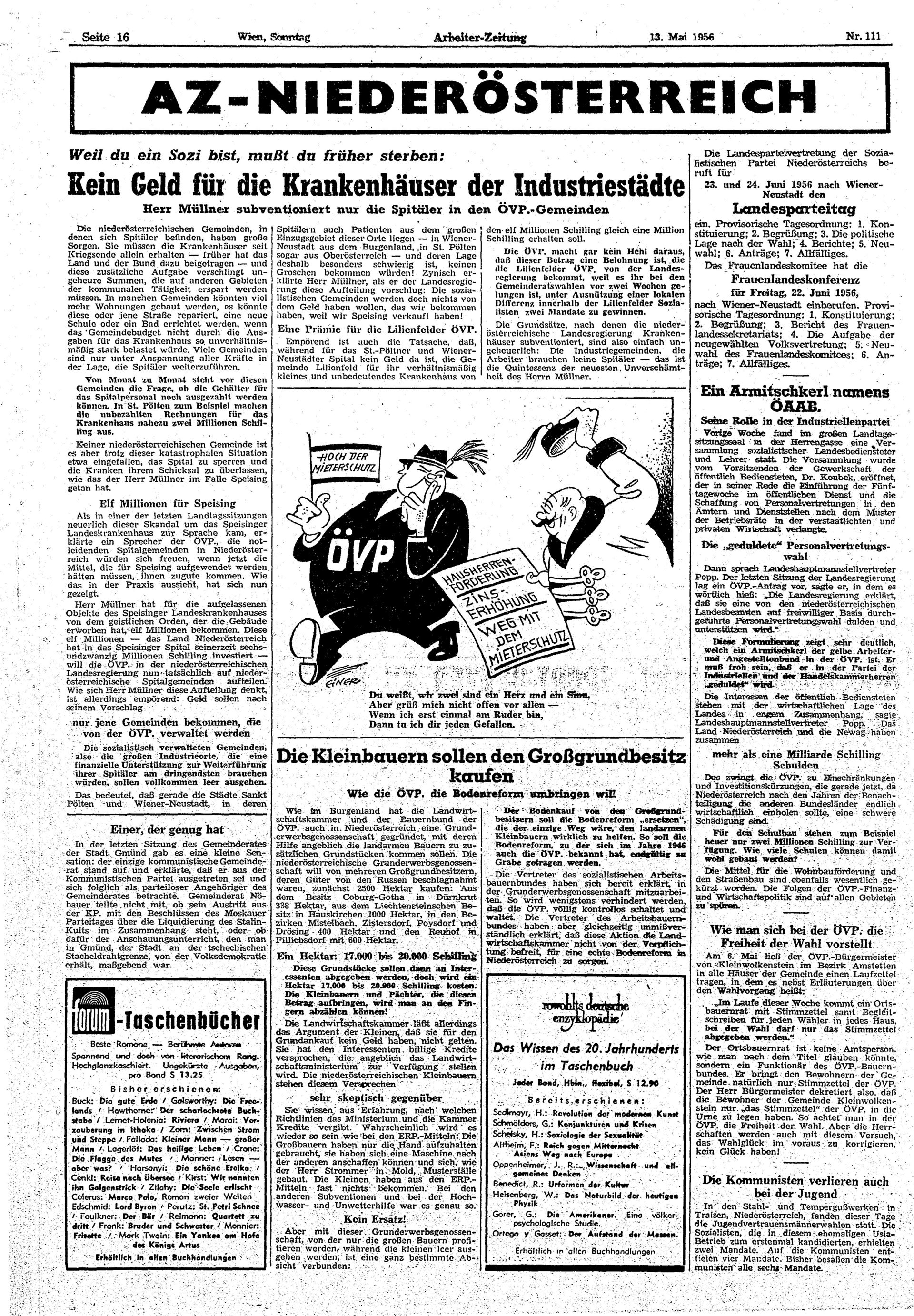 Ausgabe So. 13.05.1956, Seite 16