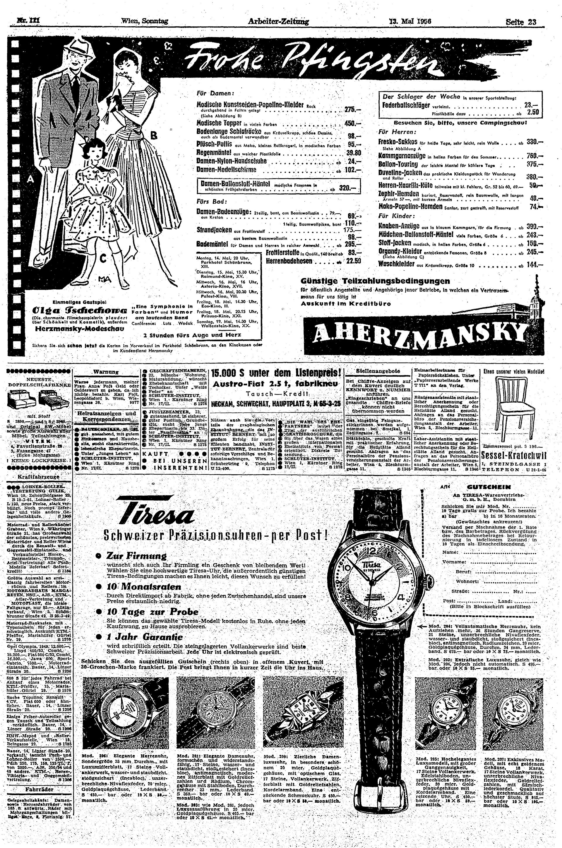 Ausgabe So. 13.05.1956, Seite 23