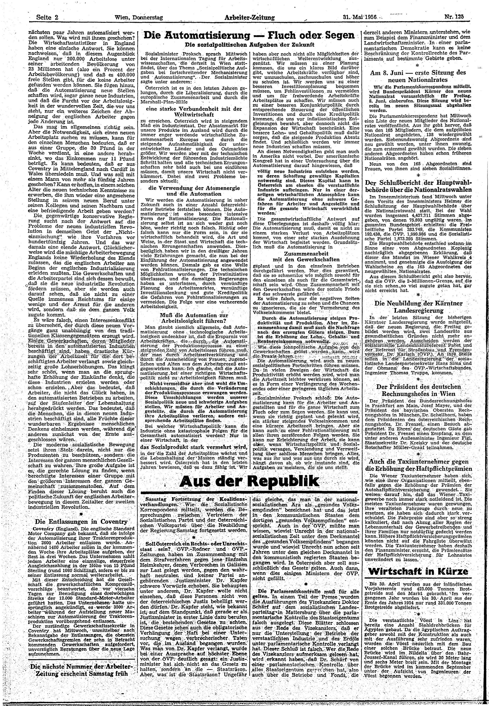 Ausgabe Do. 31.05.1956, Seite 2