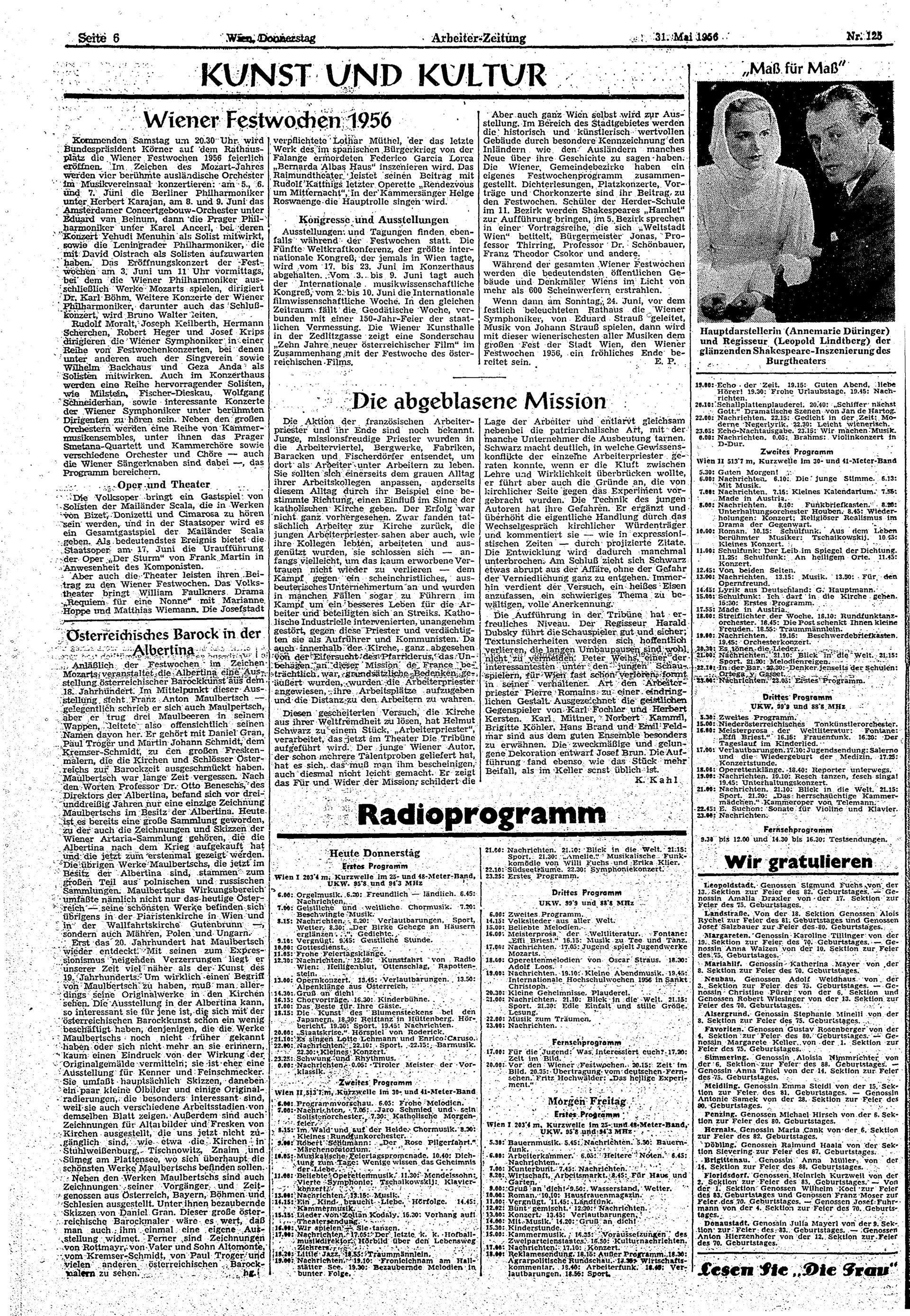 Ausgabe Do. 31.05.1956, Seite 6