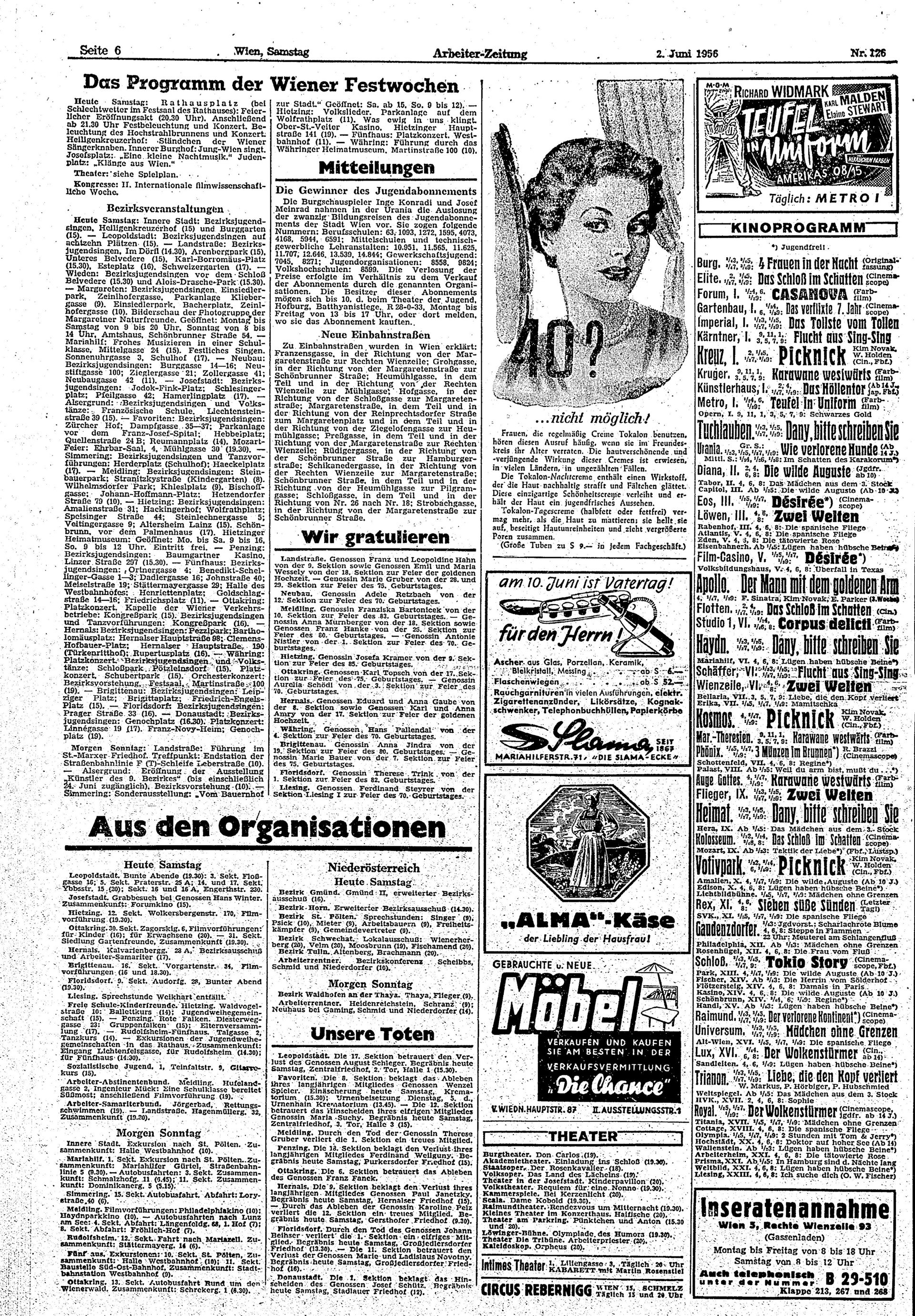 Ausgabe Sa. 02.06.1956, Seite 6