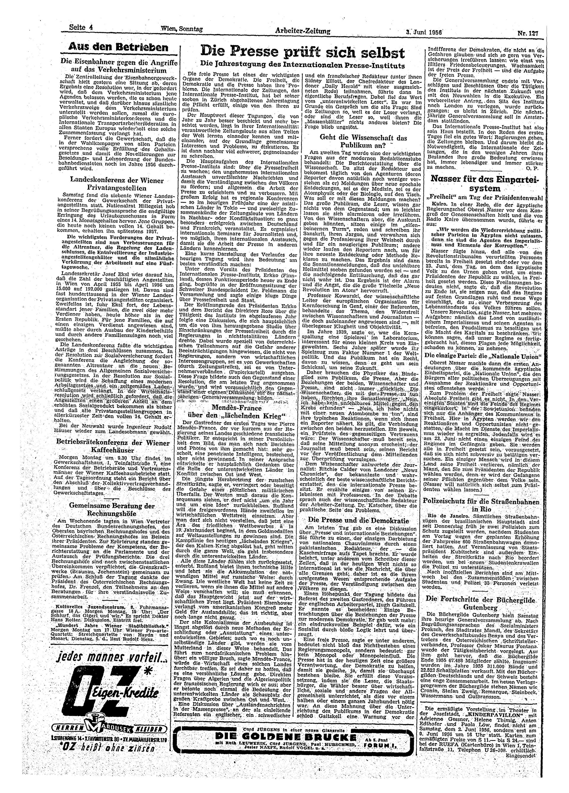 Ausgabe So. 03.06.1956, Seite 4