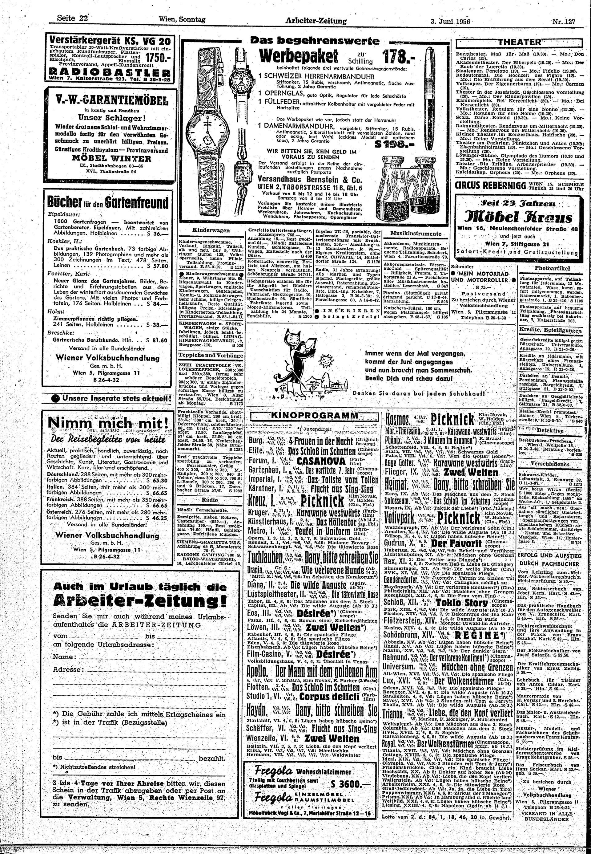 Ausgabe So. 03.06.1956, Seite 22