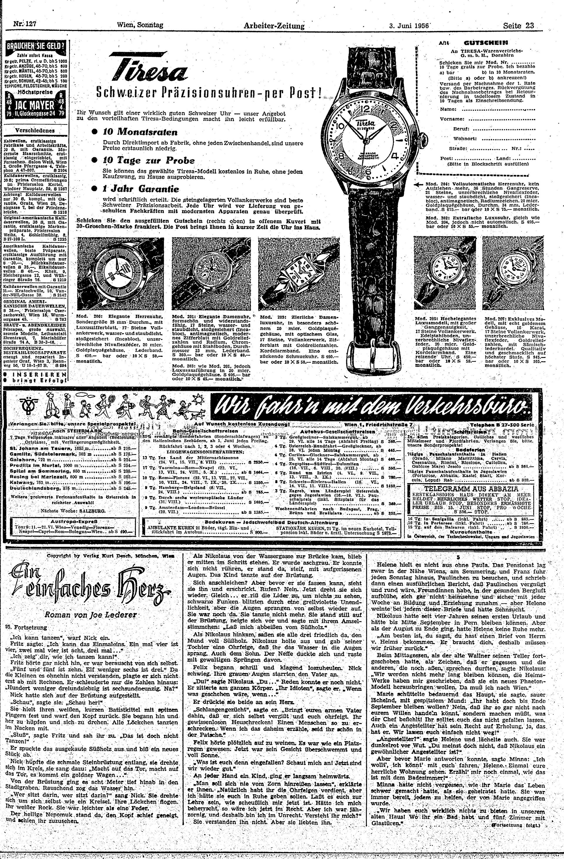 Ausgabe So. 03.06.1956, Seite 23