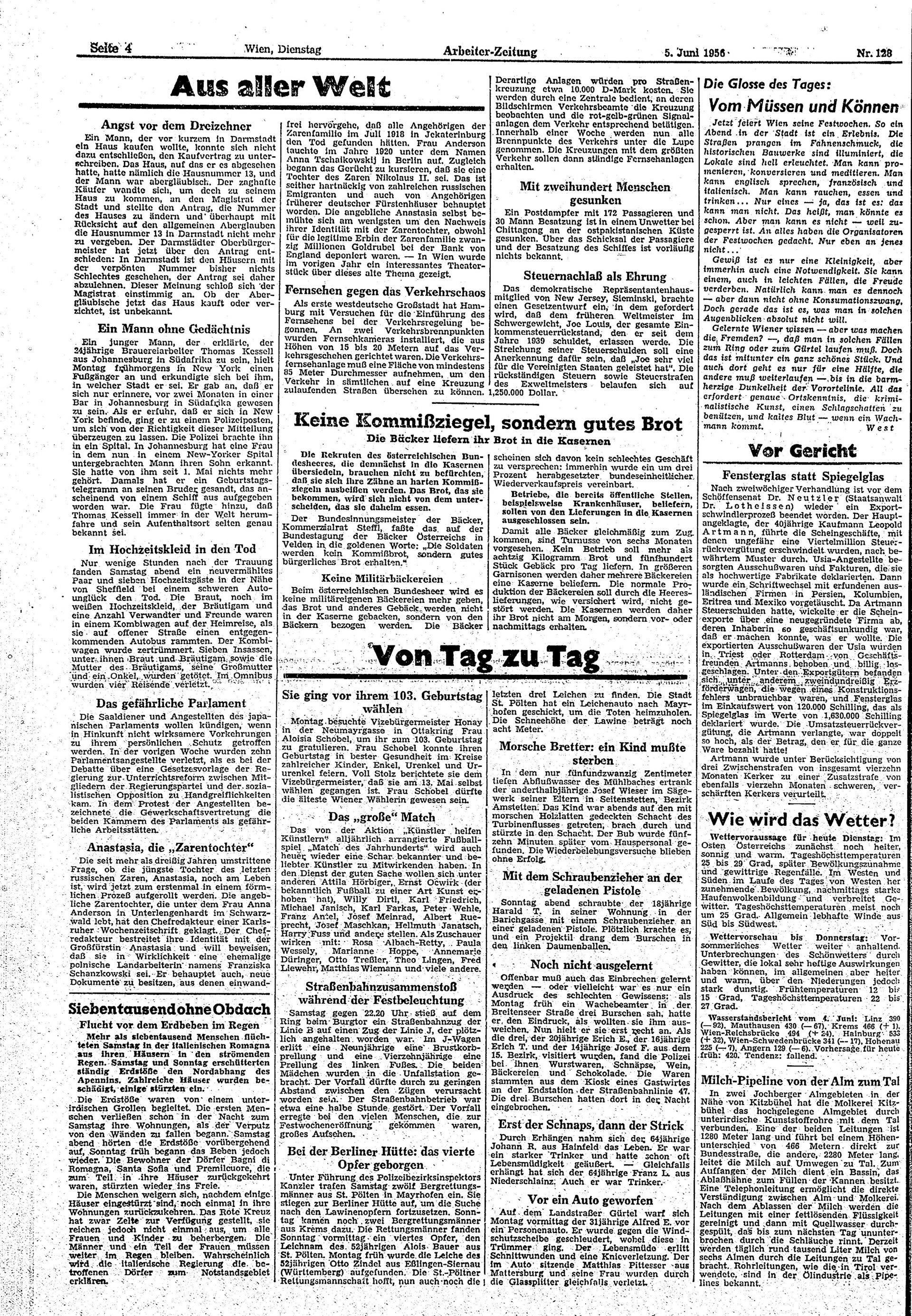 Ausgabe Di. 05.06.1956, Seite 4