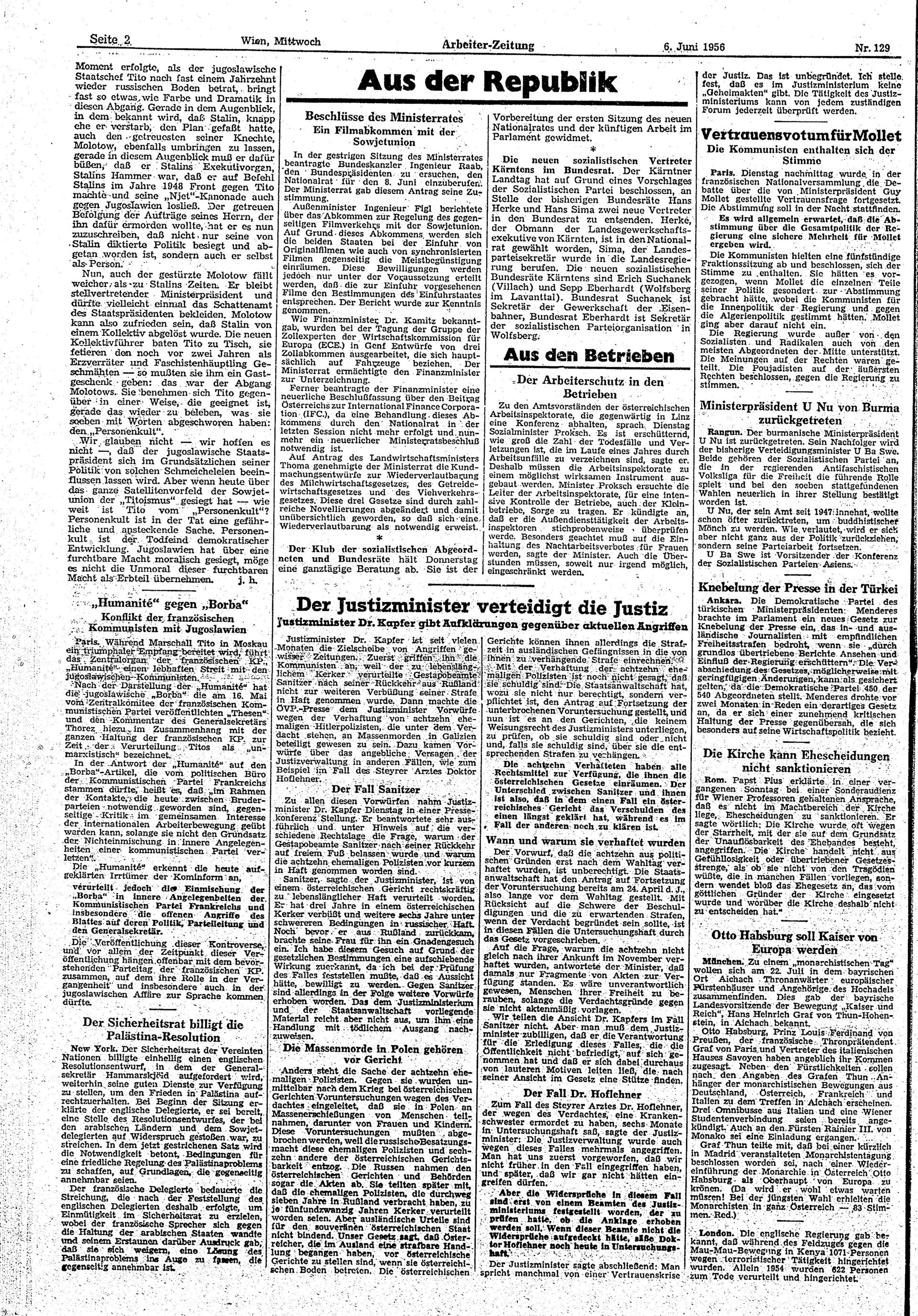 Ausgabe Mi. 06.06.1956, Seite 2