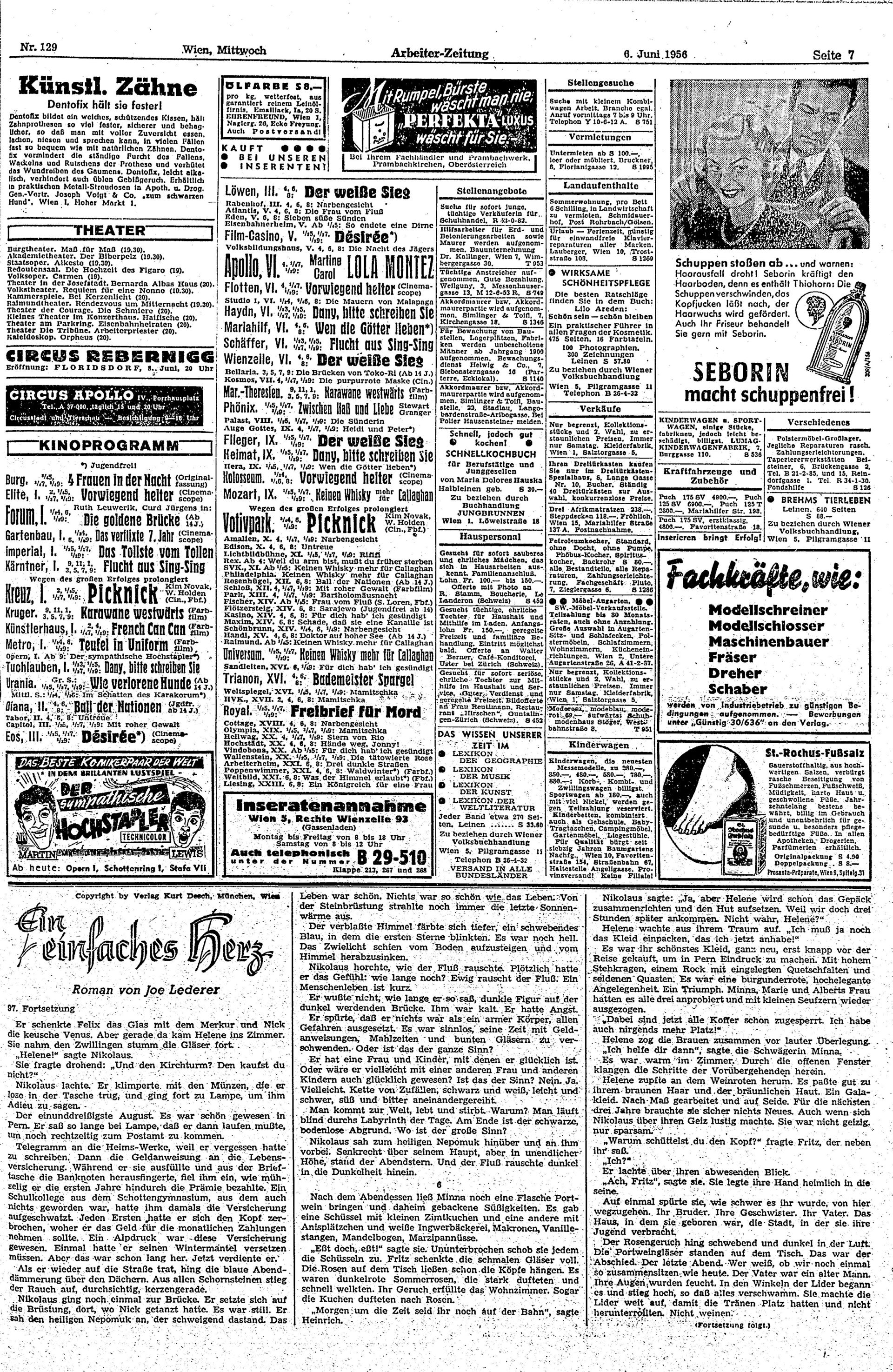 Ausgabe Mi. 06.06.1956, Seite 7