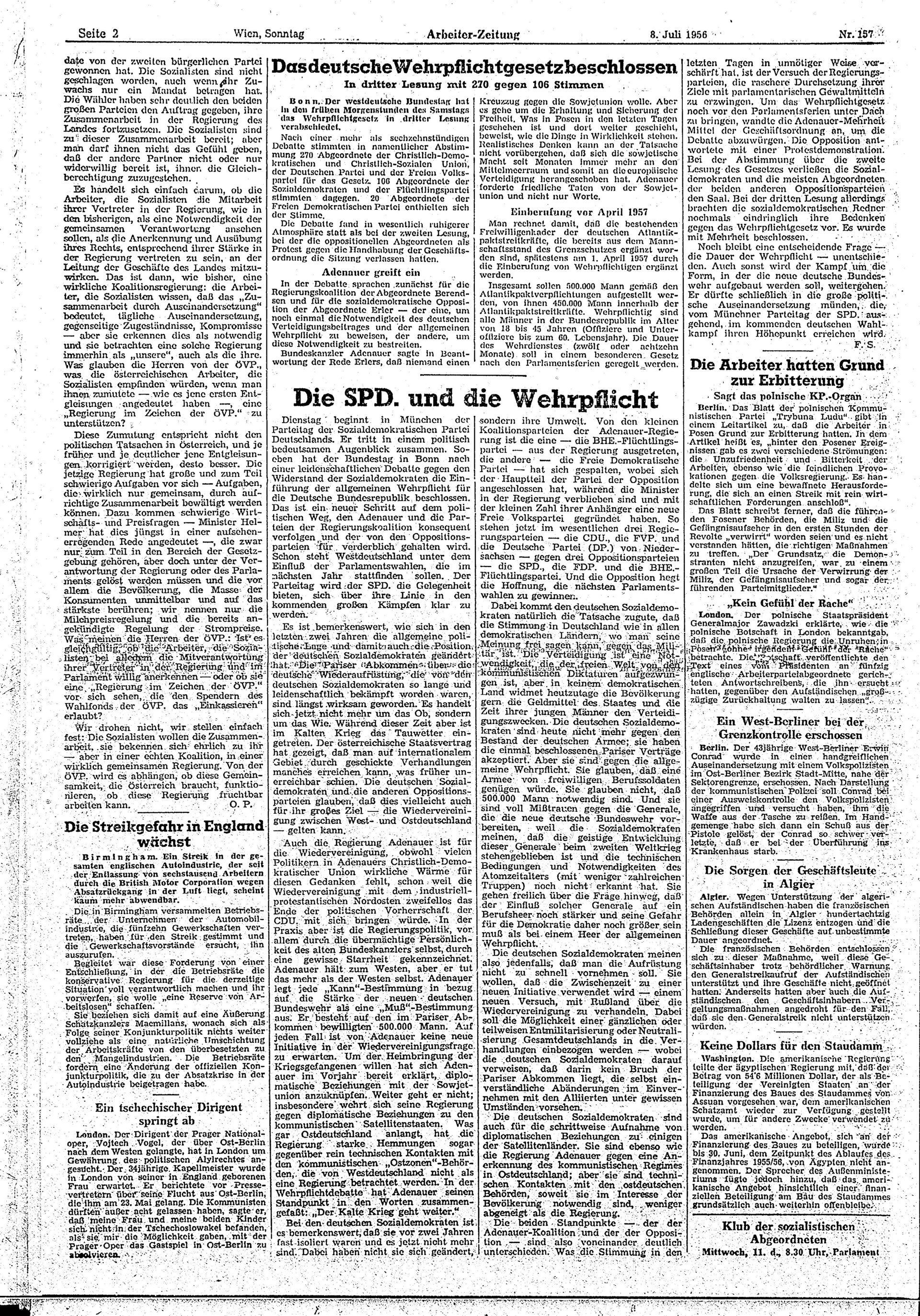 Ausgabe So. 08.07.1956, Seite 2