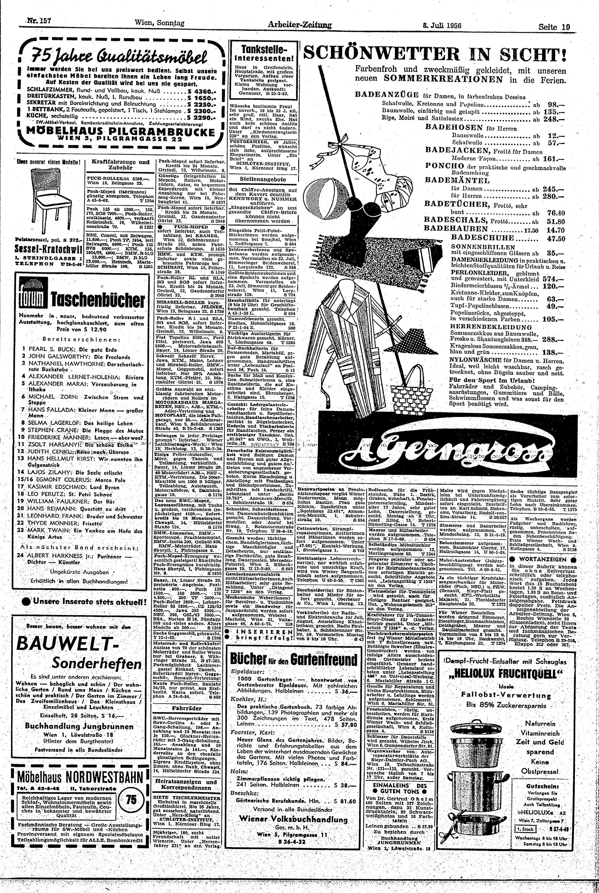 Ausgabe So. 08.07.1956, Seite 19