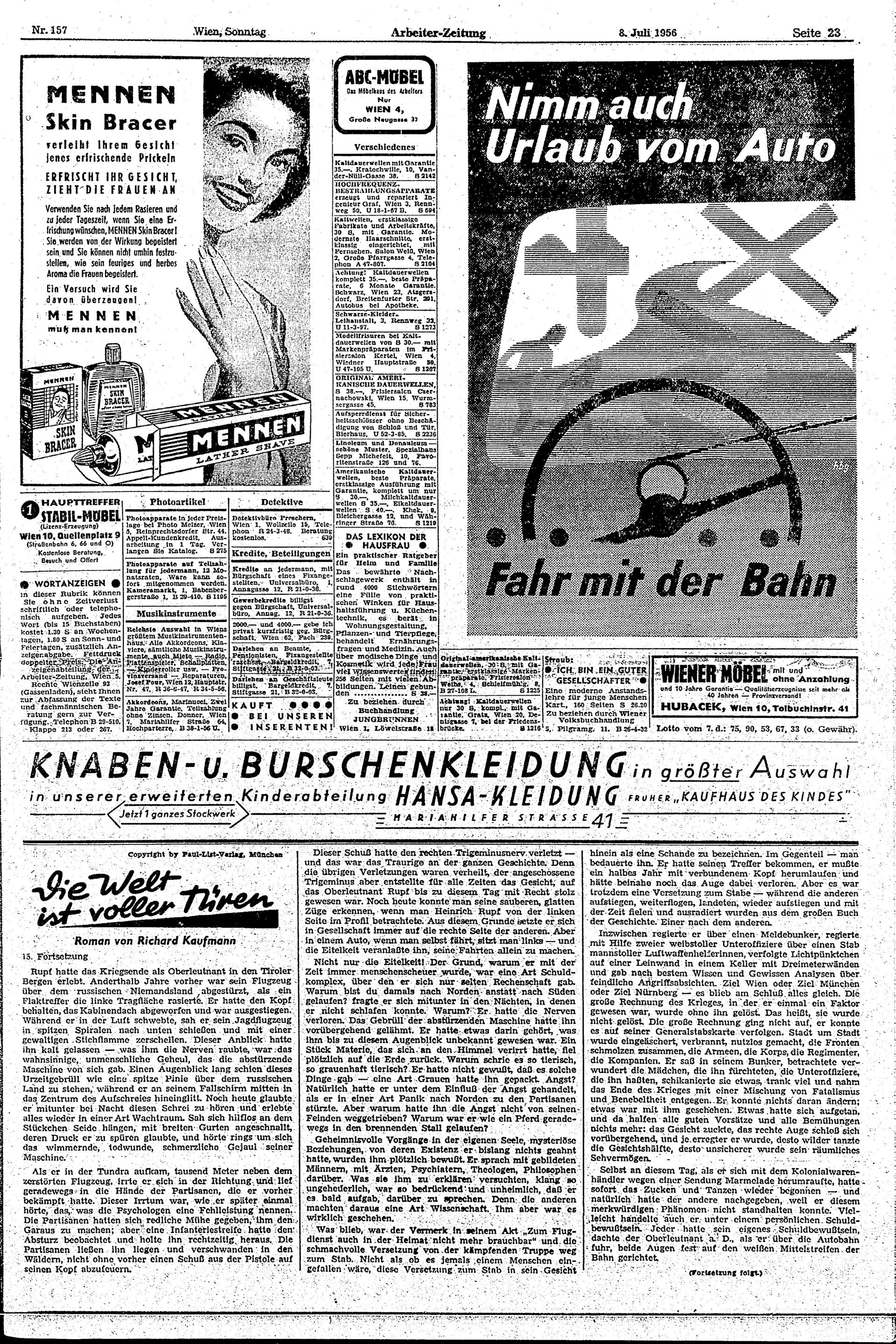 Ausgabe So. 08.07.1956, Seite 23