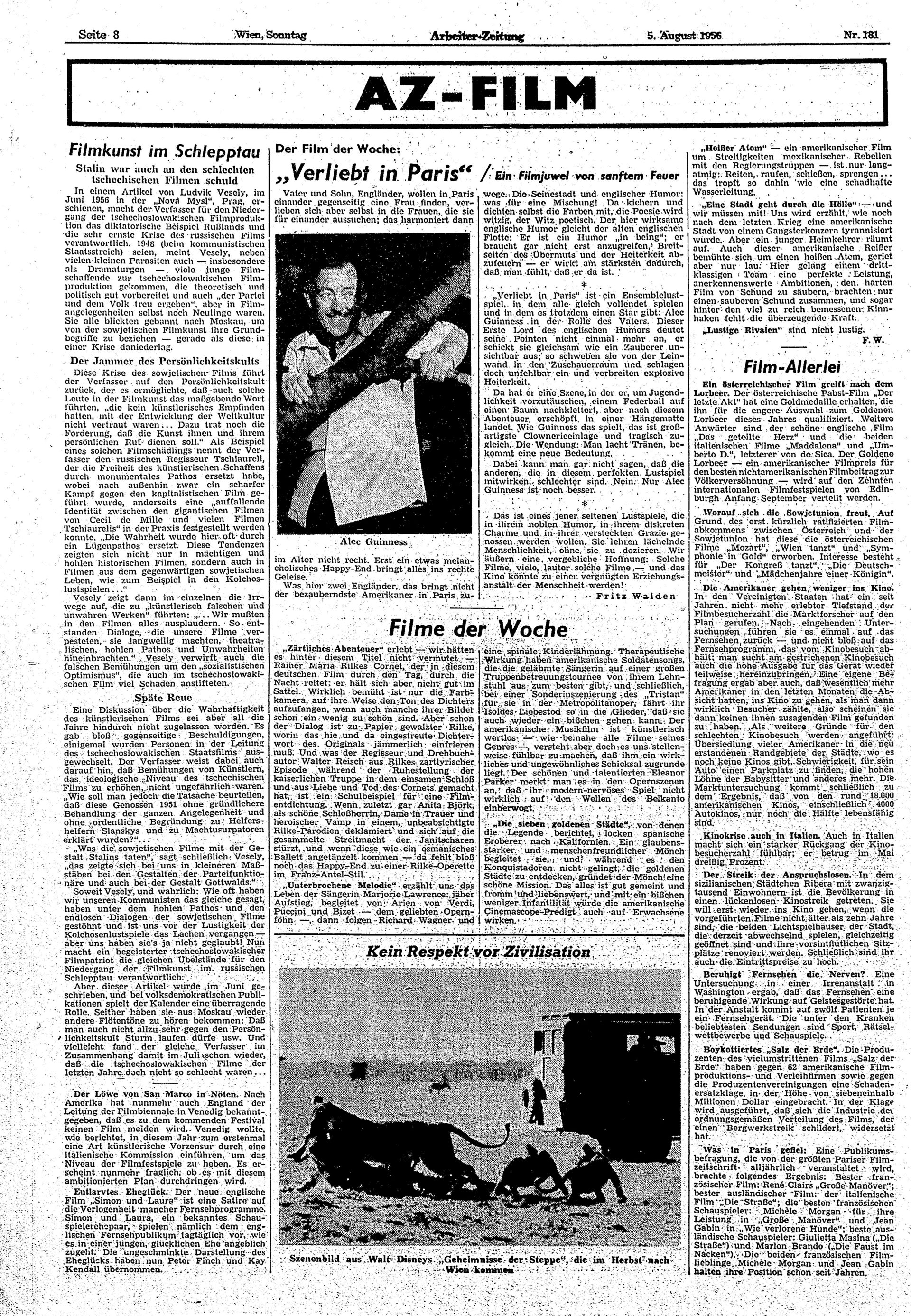 Ausgabe So. 05.08.1956, Seite 8