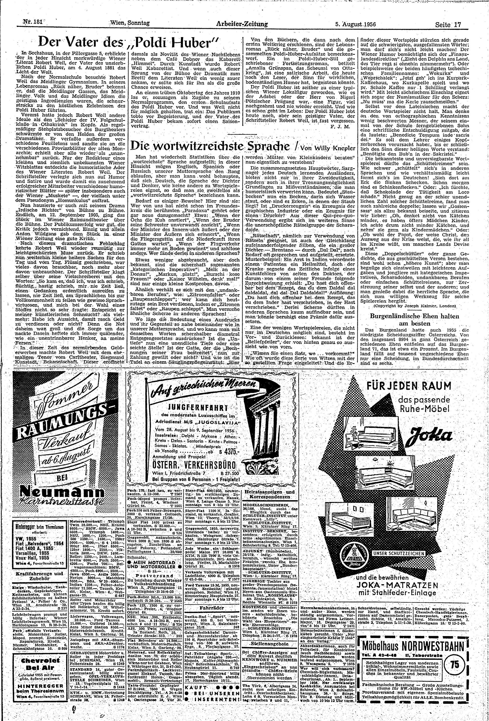 Ausgabe So. 05.08.1956, Seite 17