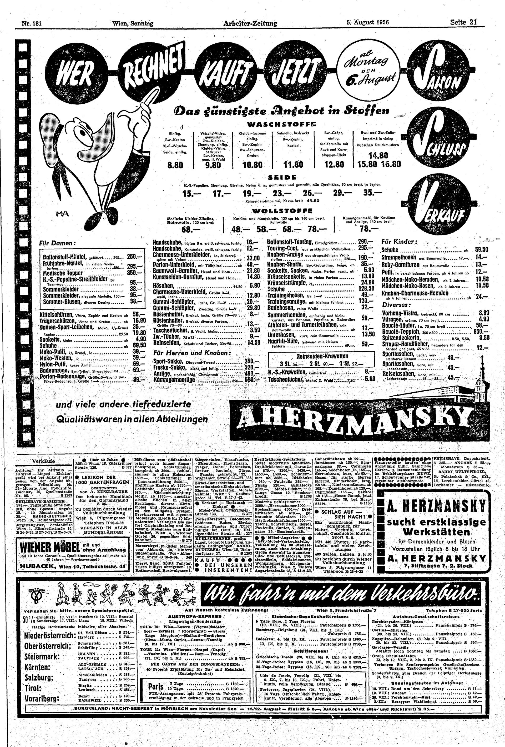 Ausgabe So. 05.08.1956, Seite 21
