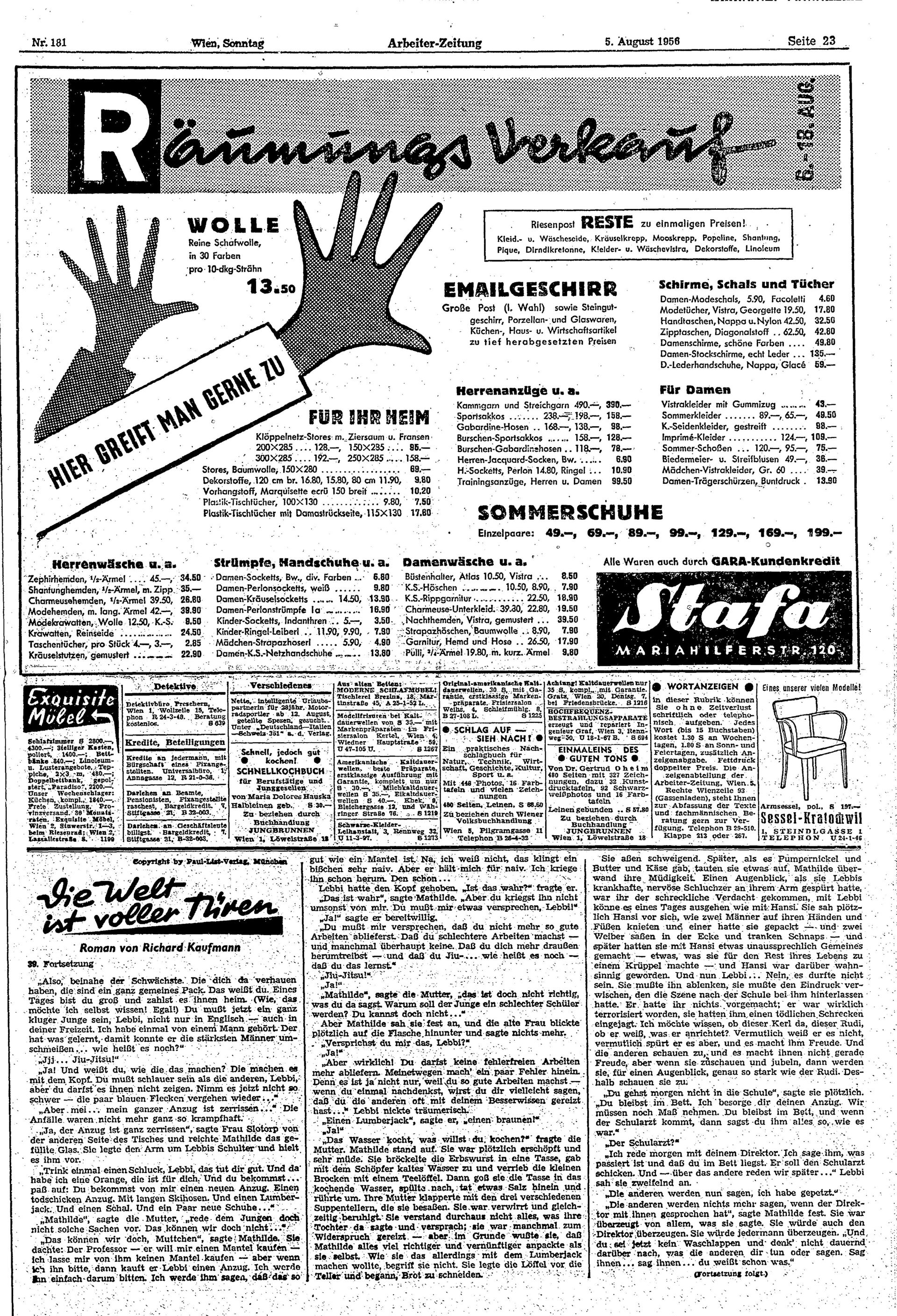 Ausgabe So. 05.08.1956, Seite 23