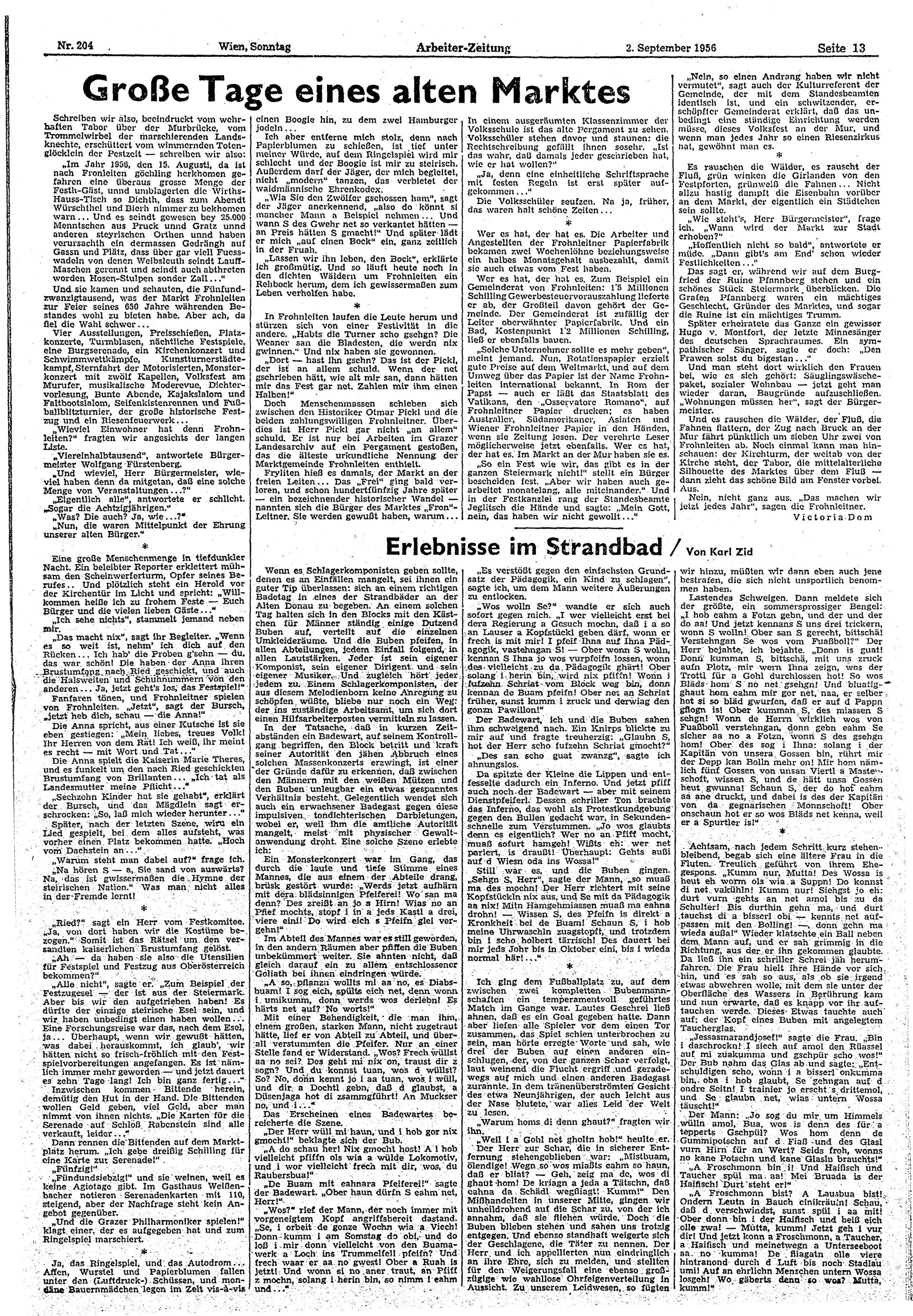 Ausgabe So. 02.09.1956, Seite 13