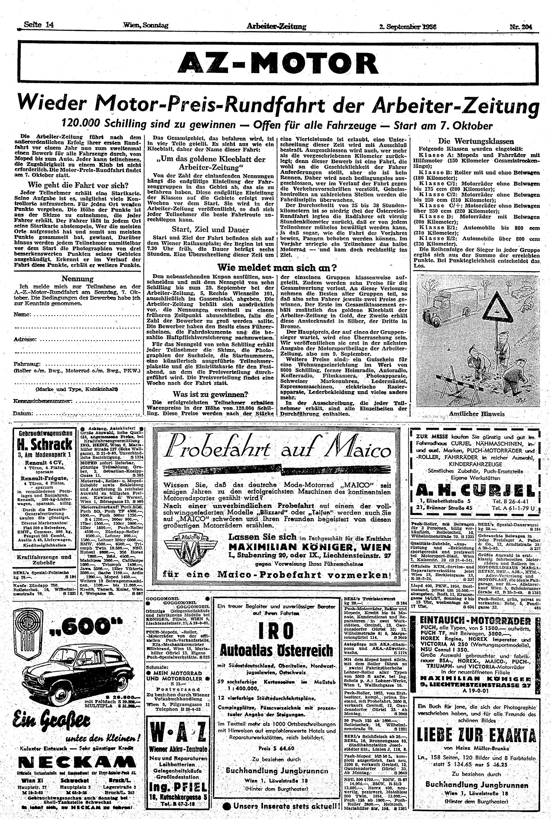 Ausgabe So. 02.09.1956, Seite 14