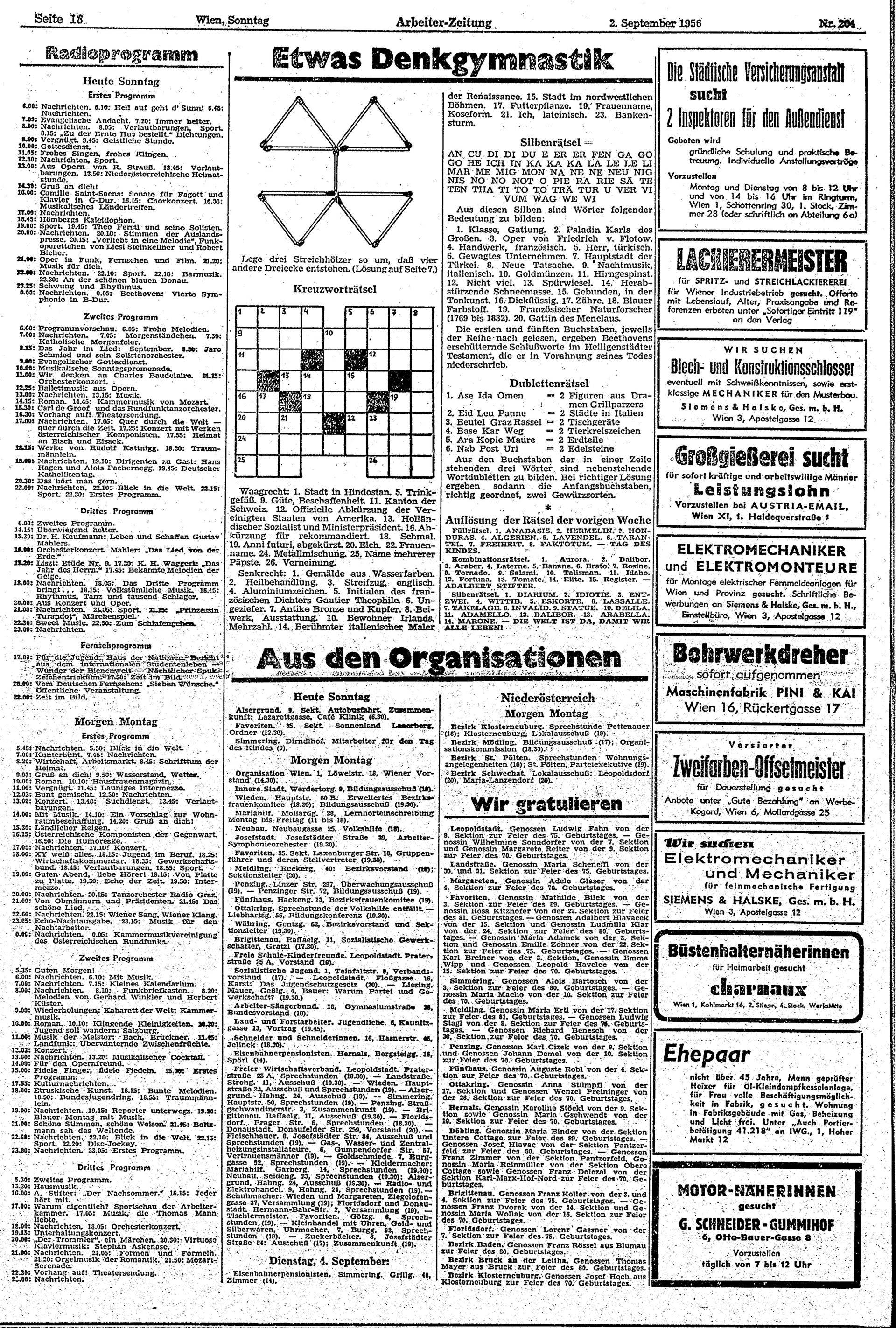 Ausgabe So. 02.09.1956, Seite 18