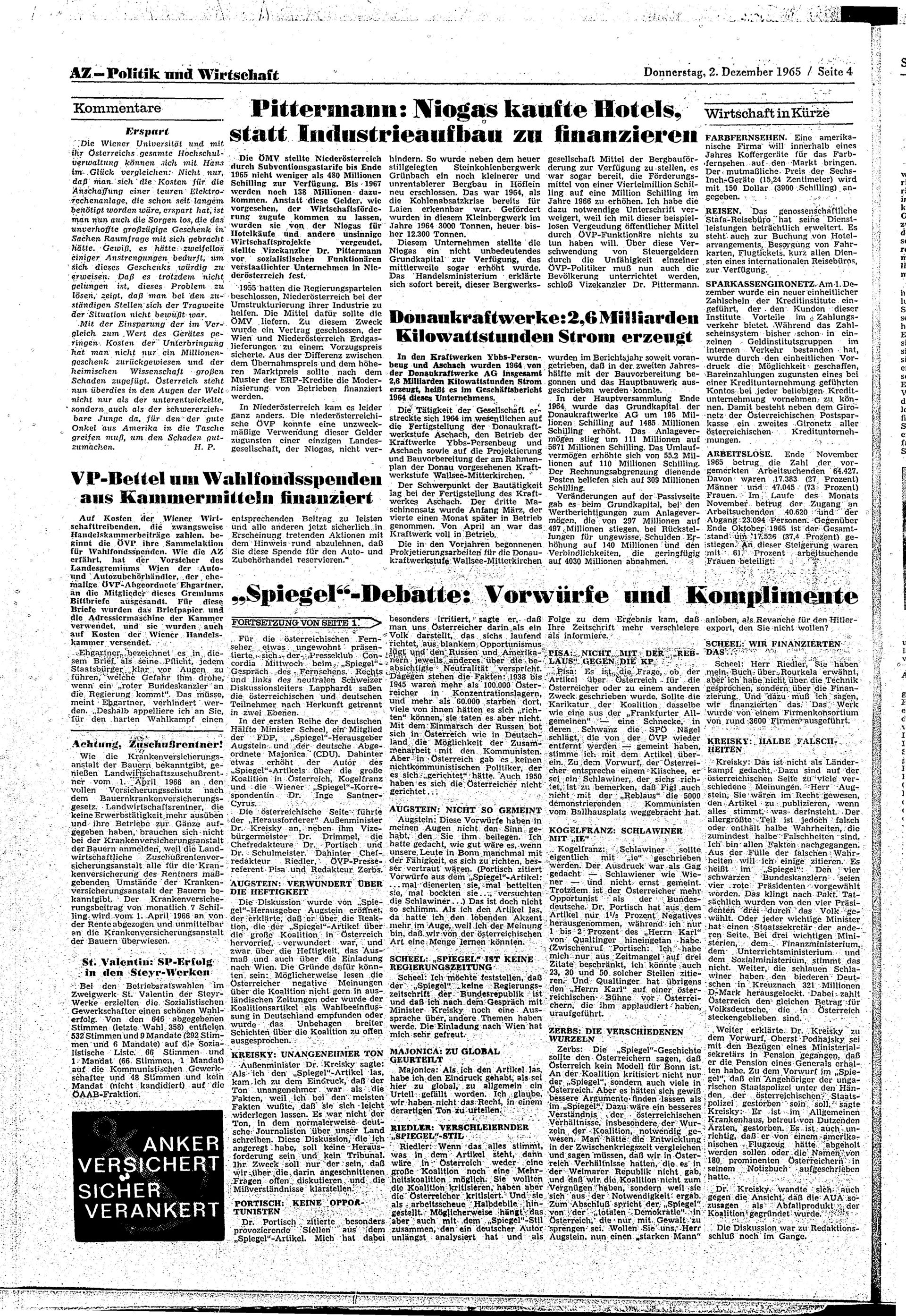 Ausgabe Do. 02.12.1965, Seite 4
